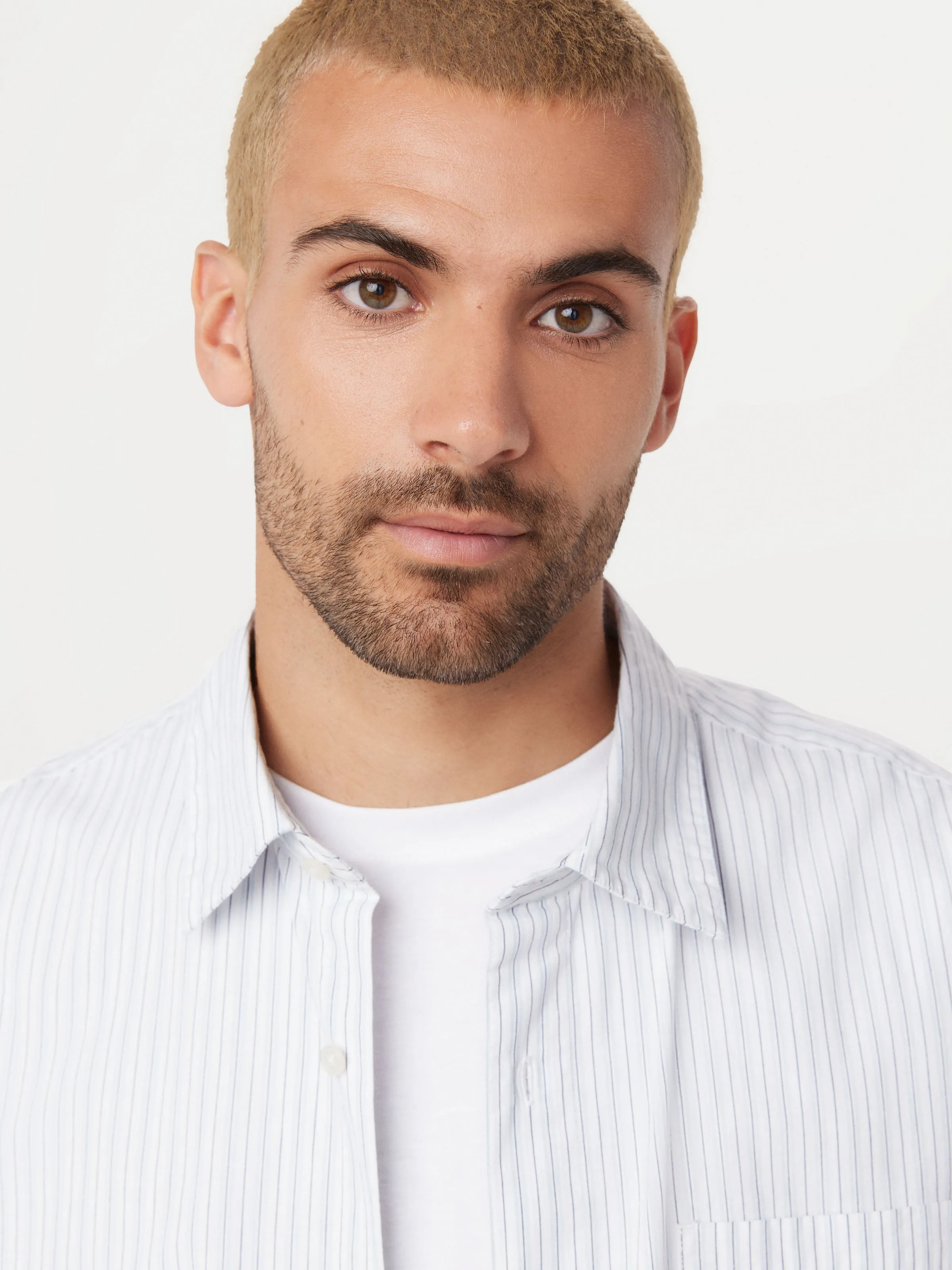 The Loose Poplin Shirt in Pastel Blue sold by Frank & Oak product image thumbnail 3