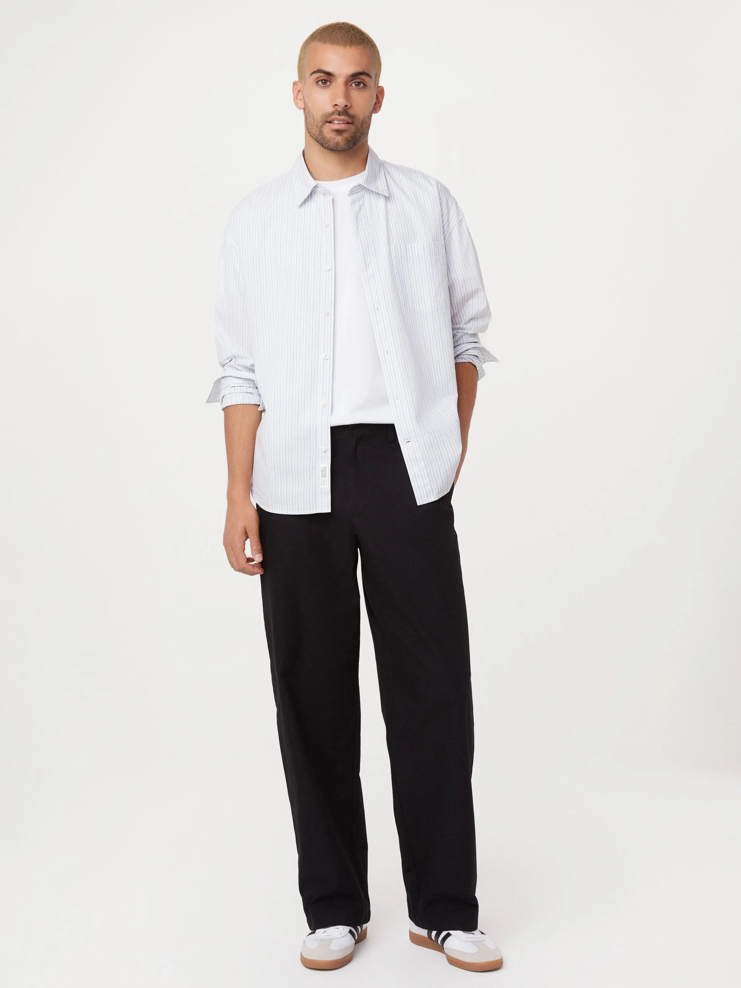 The Loose Poplin Shirt in Pastel Blue sold by Frank & Oak product image thumbnail 2