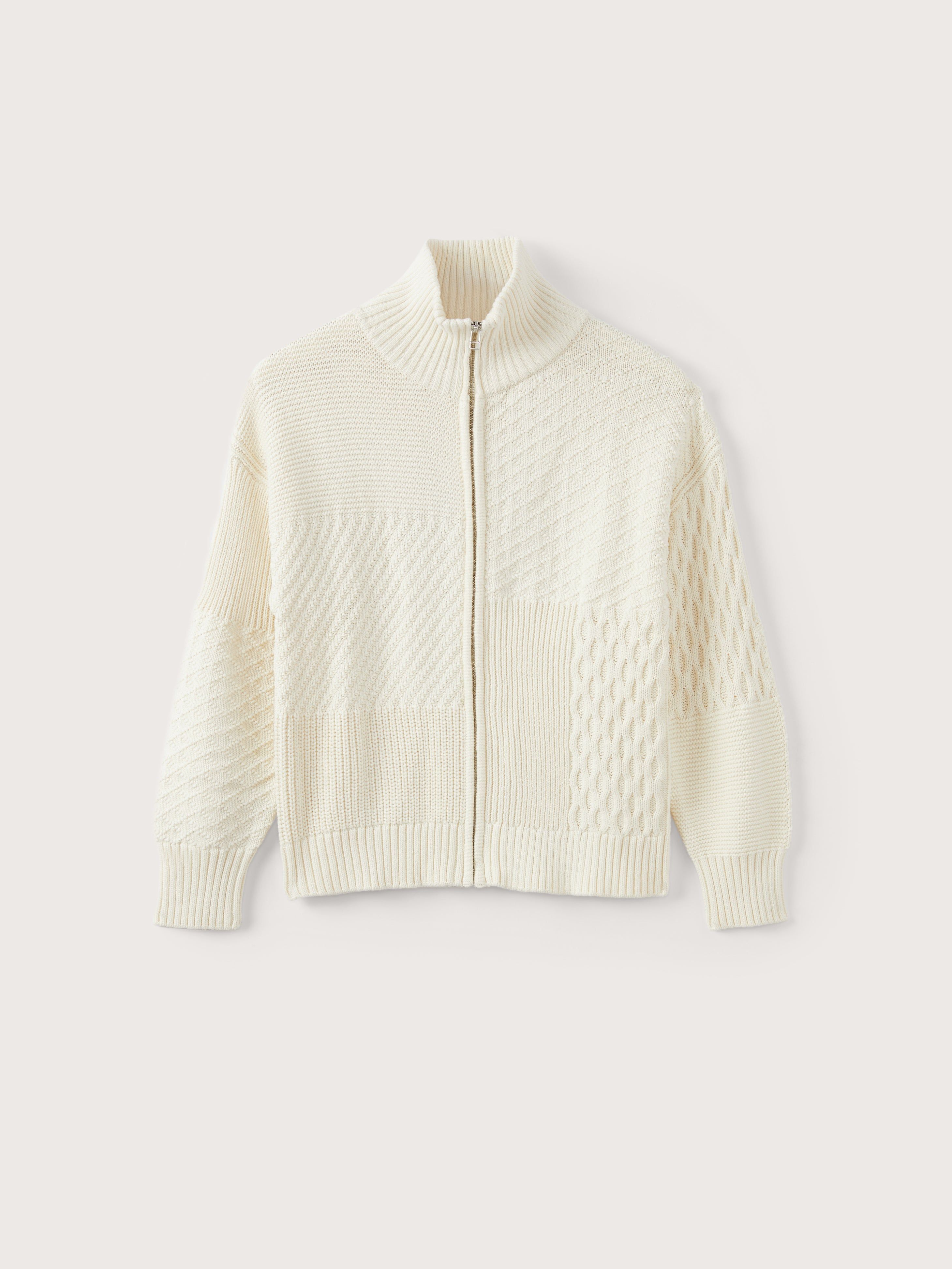 The Patchwork Sweater in White sold by Frank & Oak product image thumbnail 5