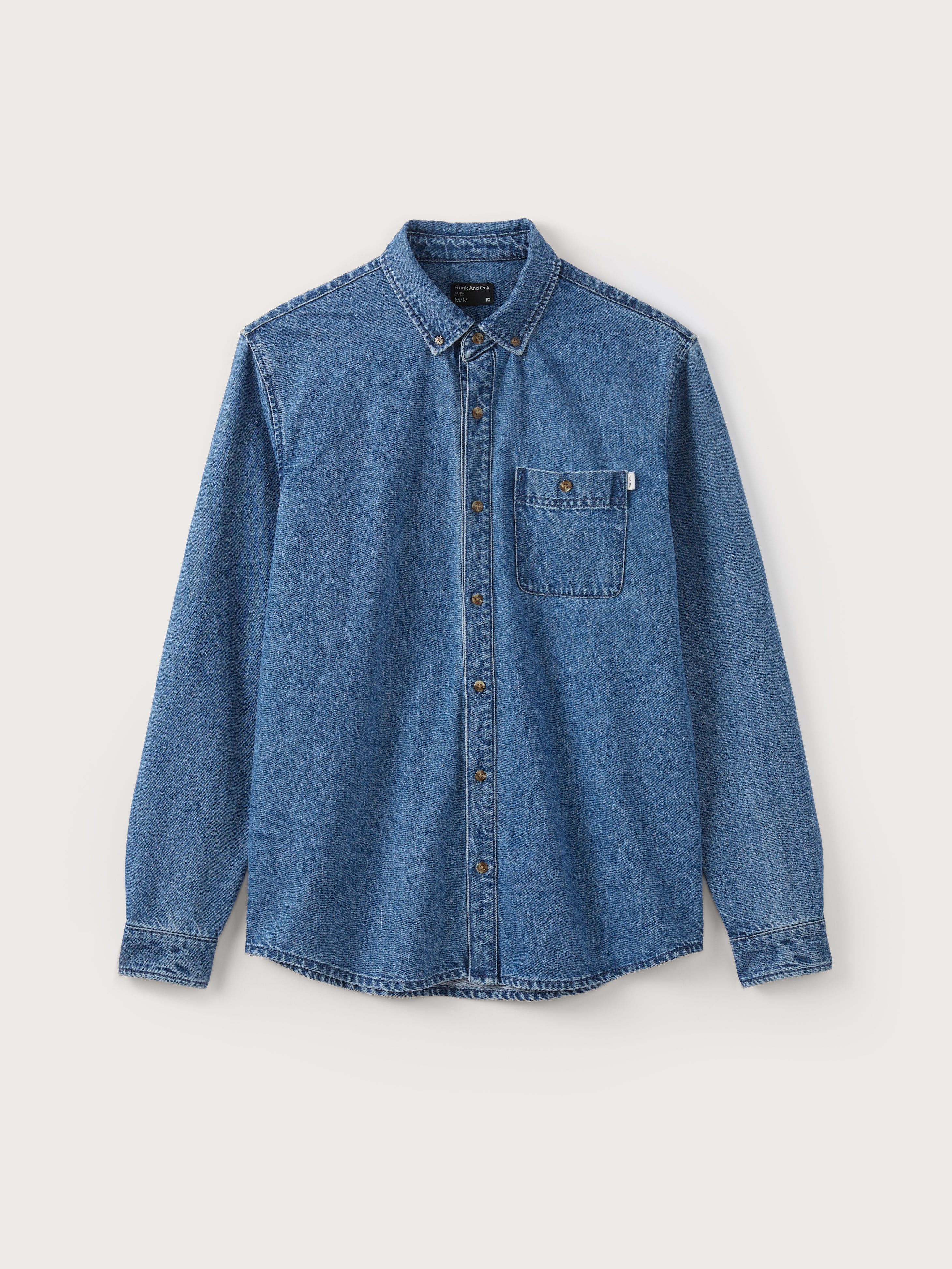 The Clark Denim Shirt in Light Blue sold by Frank & Oak product image thumbnail 6