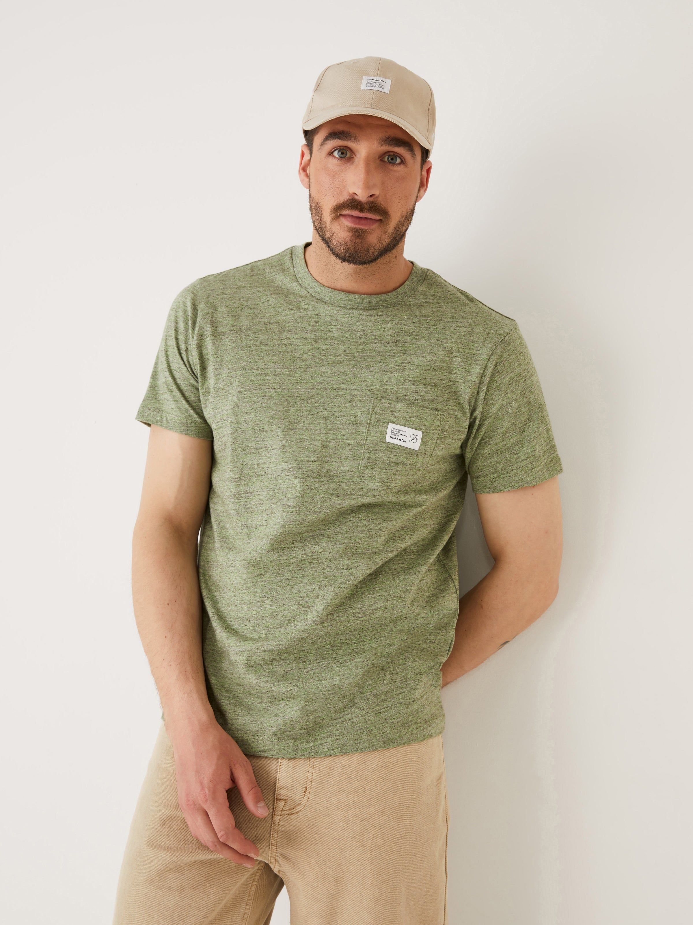 The Heather Pocket T-Shirt in Green sold by Frank & Oak product image thumbnail 3