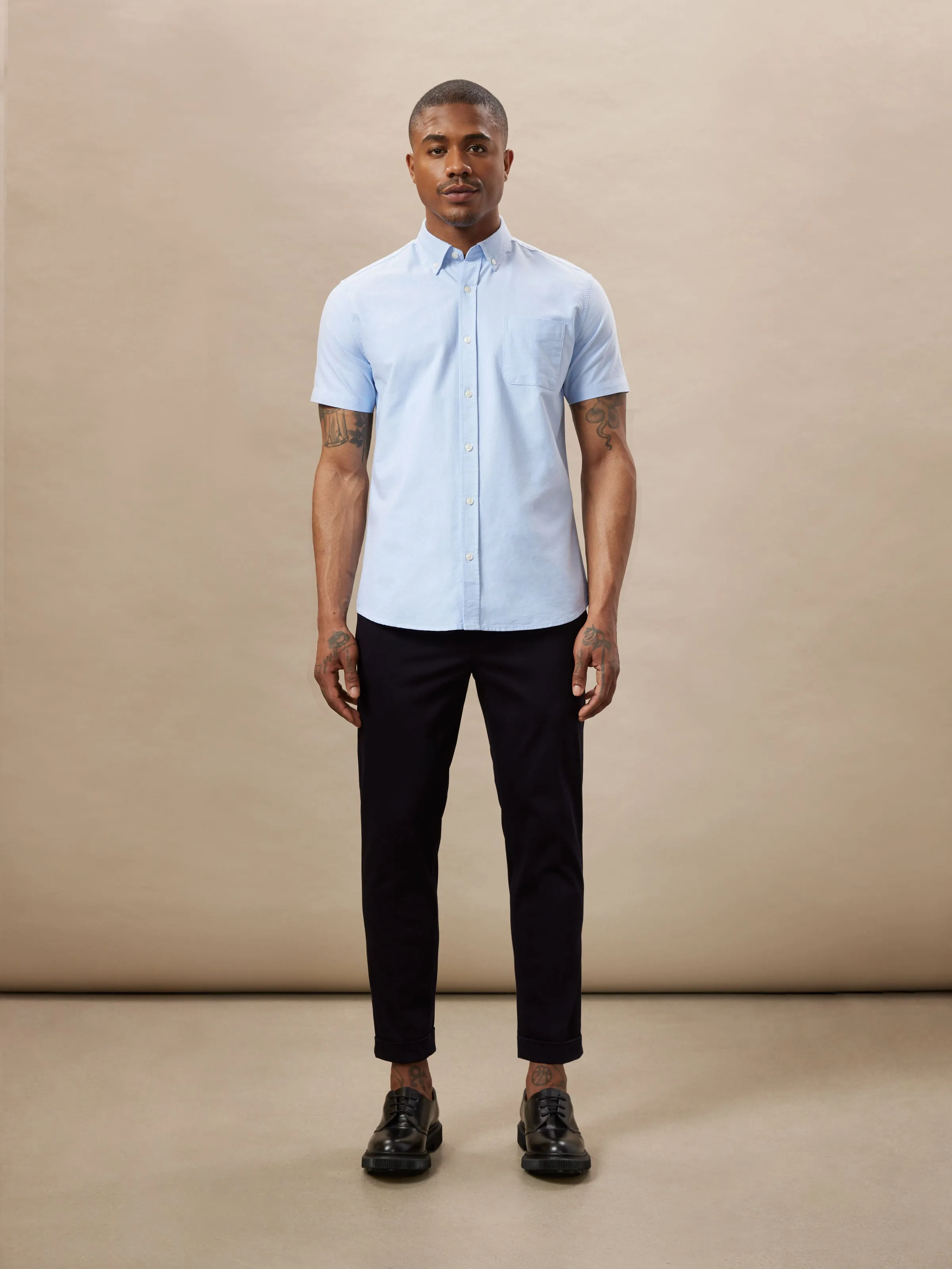 The Colin Tapered Flex Pant in Navy sold by Frank & Oak product image thumbnail 2