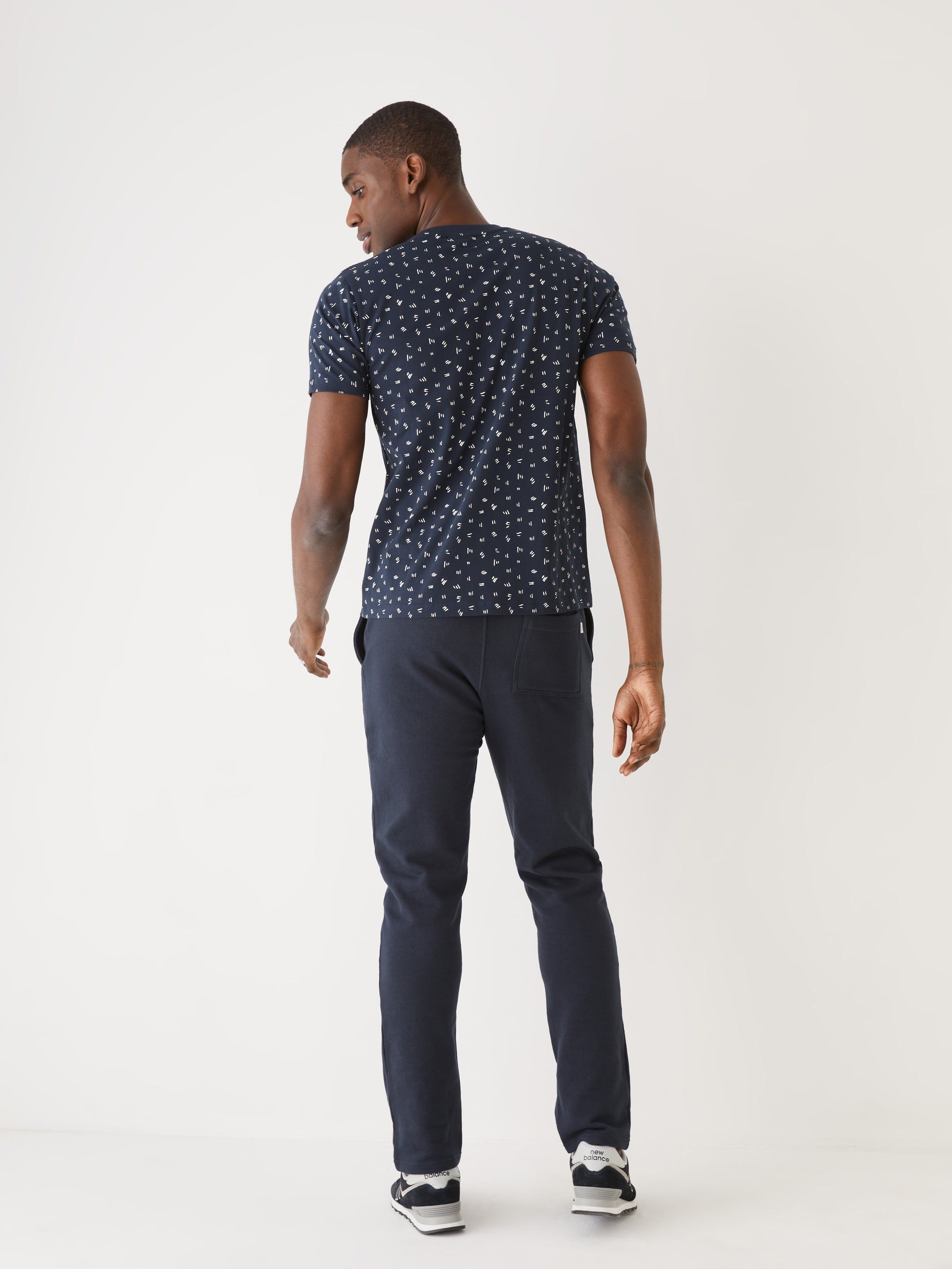 The Slim Fit Printed T-Shirt in Deep Blue sold by Frank & Oak product image thumbnail 4