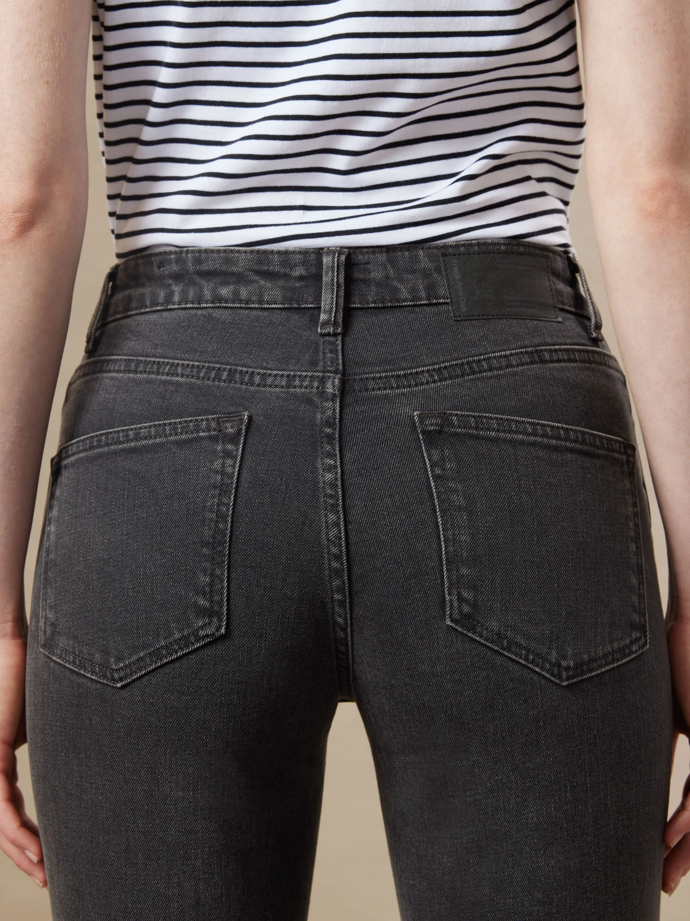 The Stevie Tapered Jean in Washed Black sold by Frank & Oak product image thumbnail 4