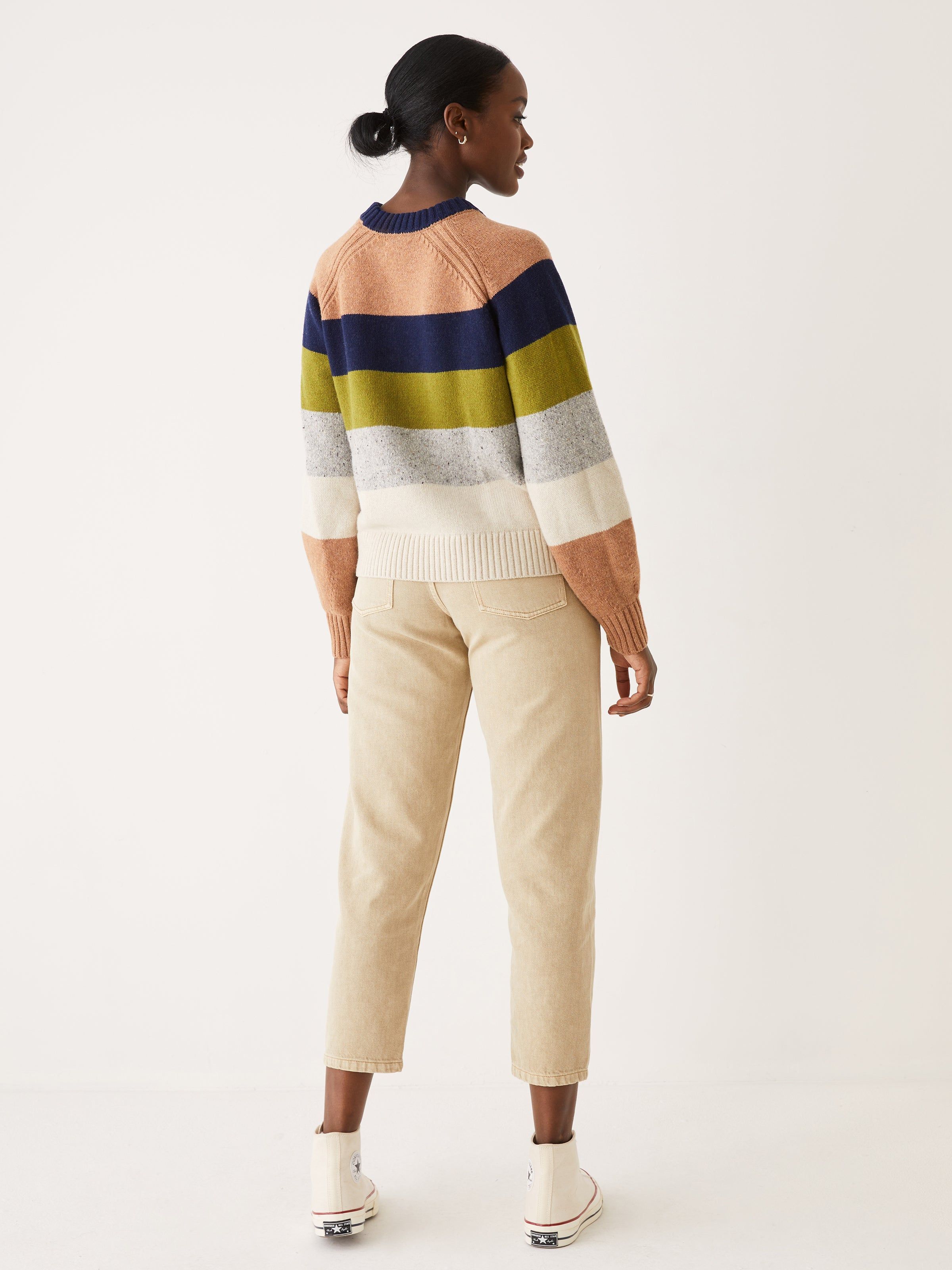 The Striped Wool Sweater in Navy sold by Frank & Oak product image thumbnail 3