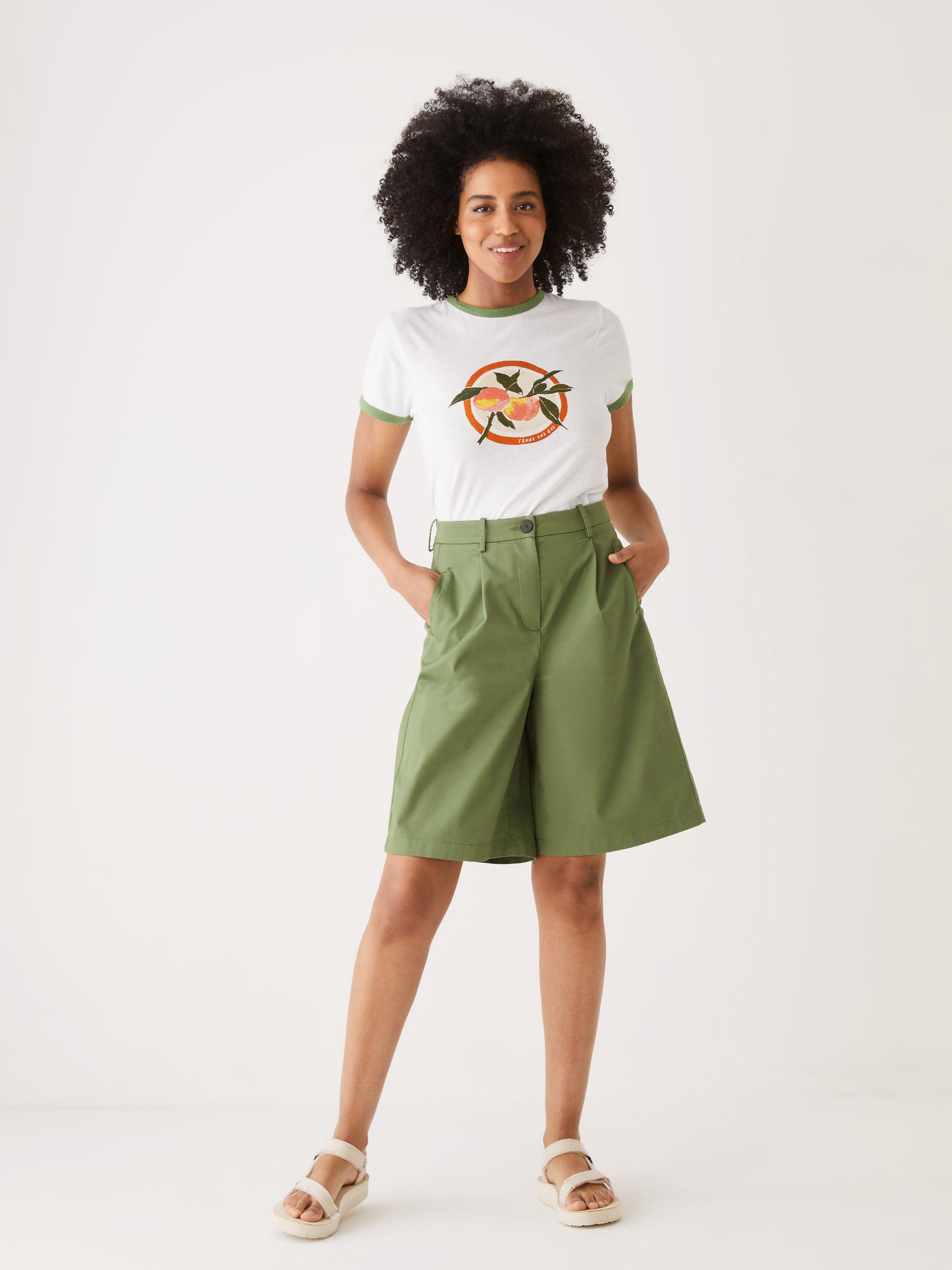 The Fruit Print T-Shirt in Green sold by Frank & Oak product image thumbnail 2