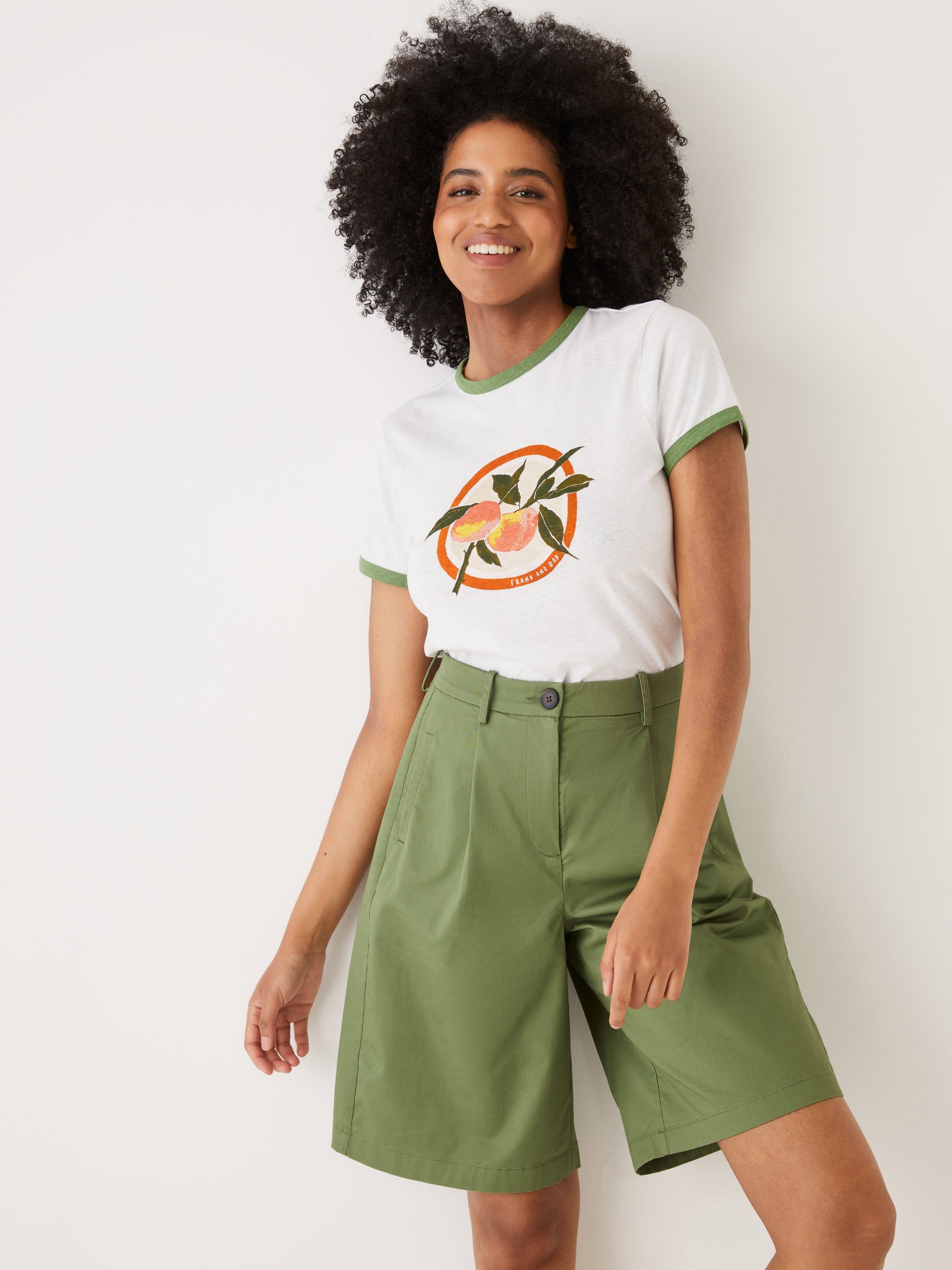 The Fruit Print T-Shirt in Green sold by Frank & Oak