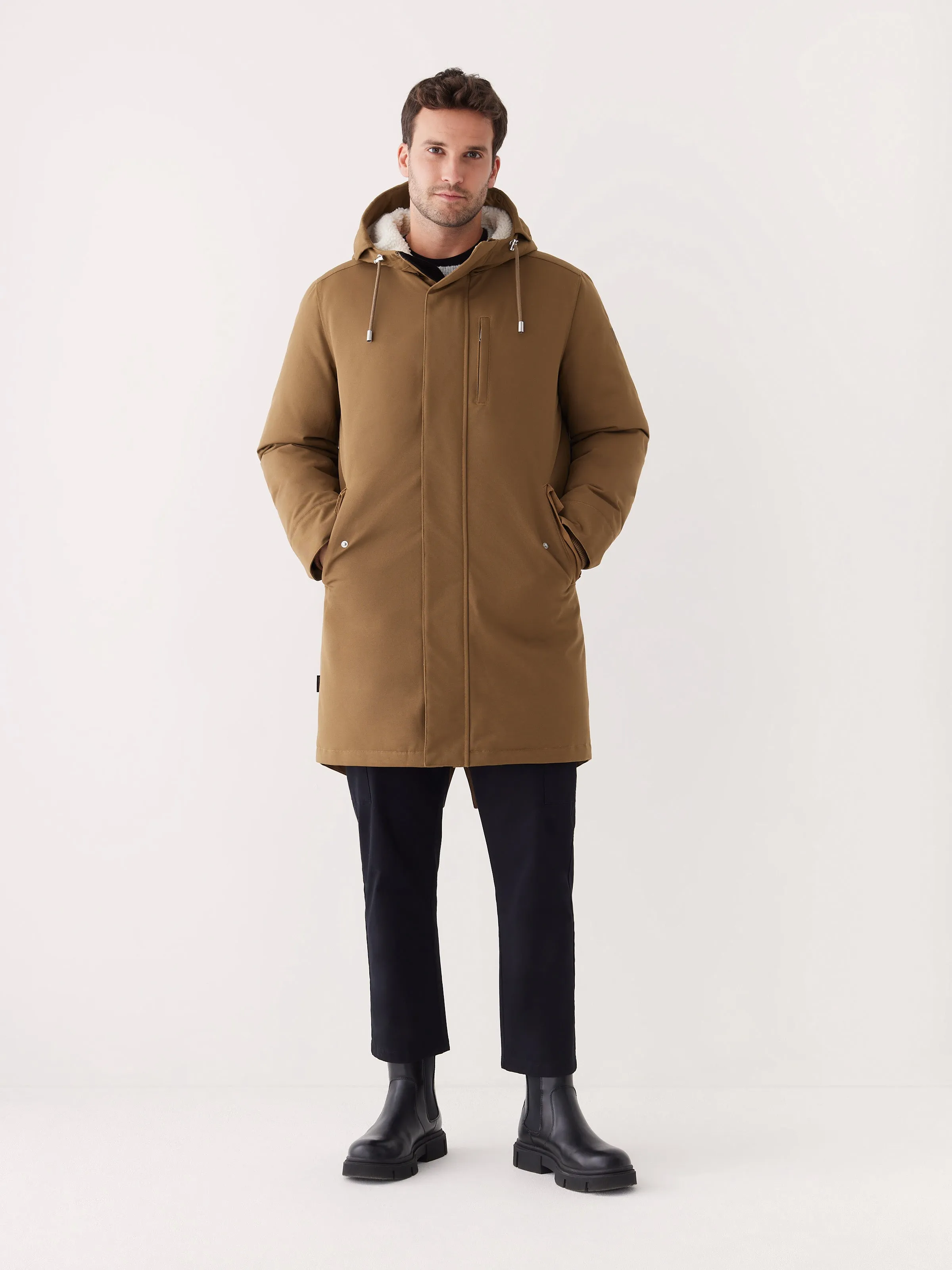 The Alpine Parka in Sepia sold by Frank & Oak
