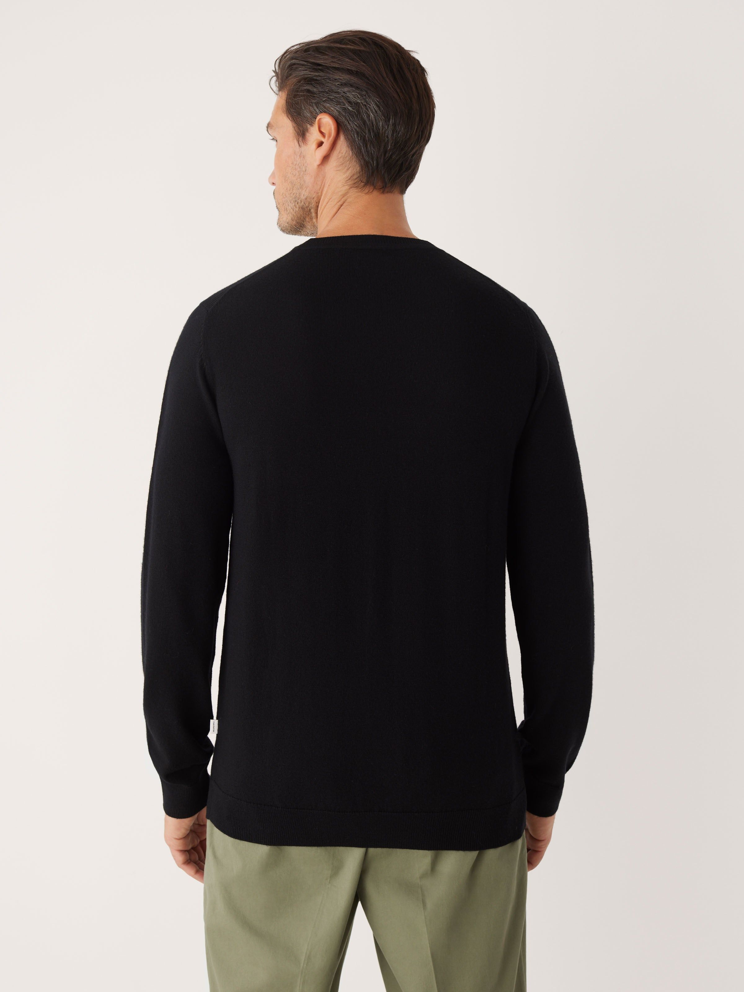 The Merino Crewneck Sweater in Black sold by Frank & Oak product image thumbnail 3