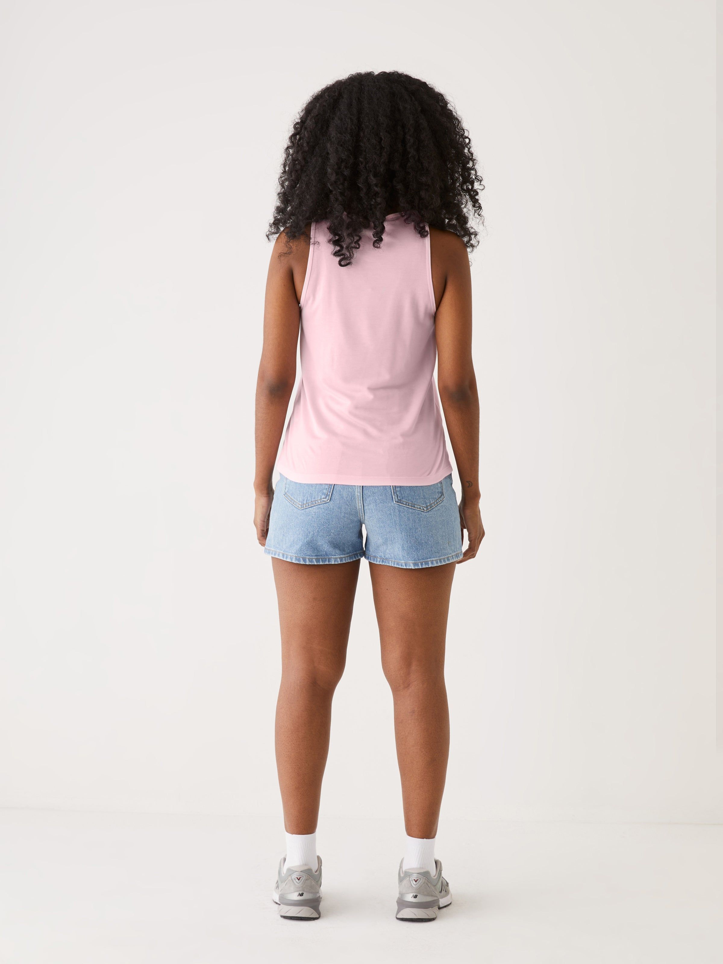 The Supersoft Tank Top in Pink sold by Frank & Oak product image thumbnail 3