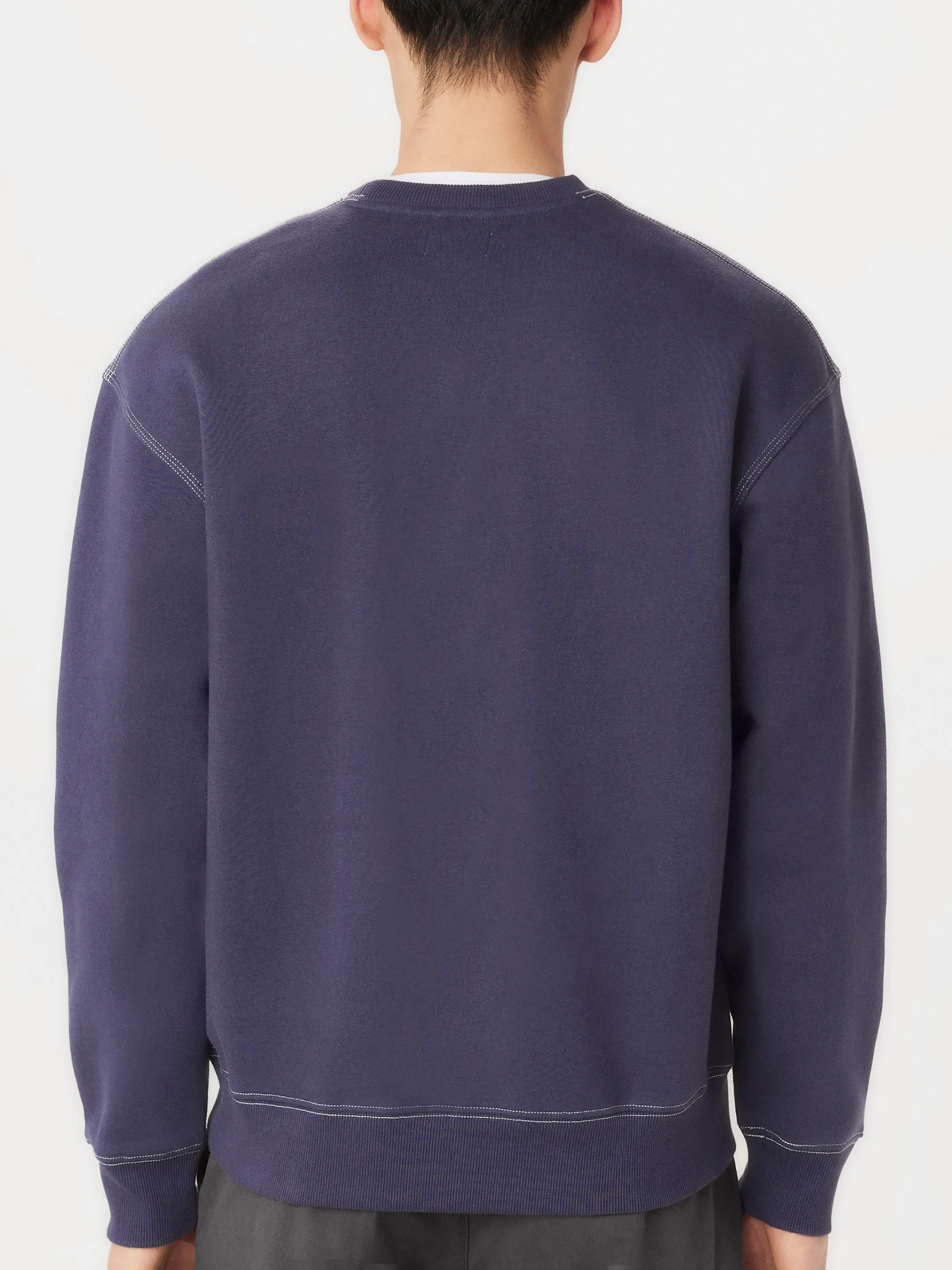 The Utility Fleece Sweatshirt in Midnight Mauve sold by Frank & Oak product image thumbnail 3