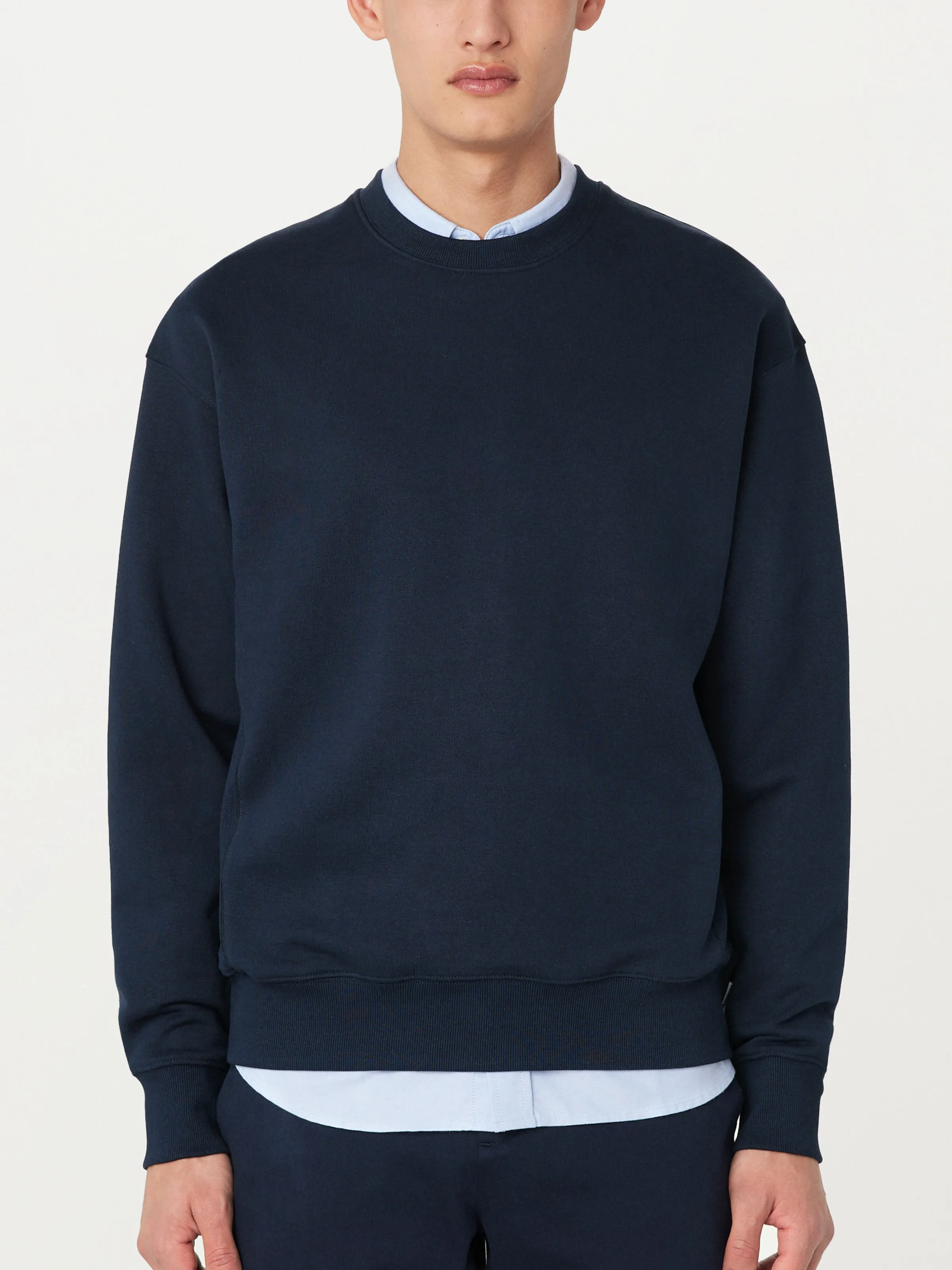 The French Terry Sweatshirt in Deep Blue sold by Frank & Oak product image thumbnail 4