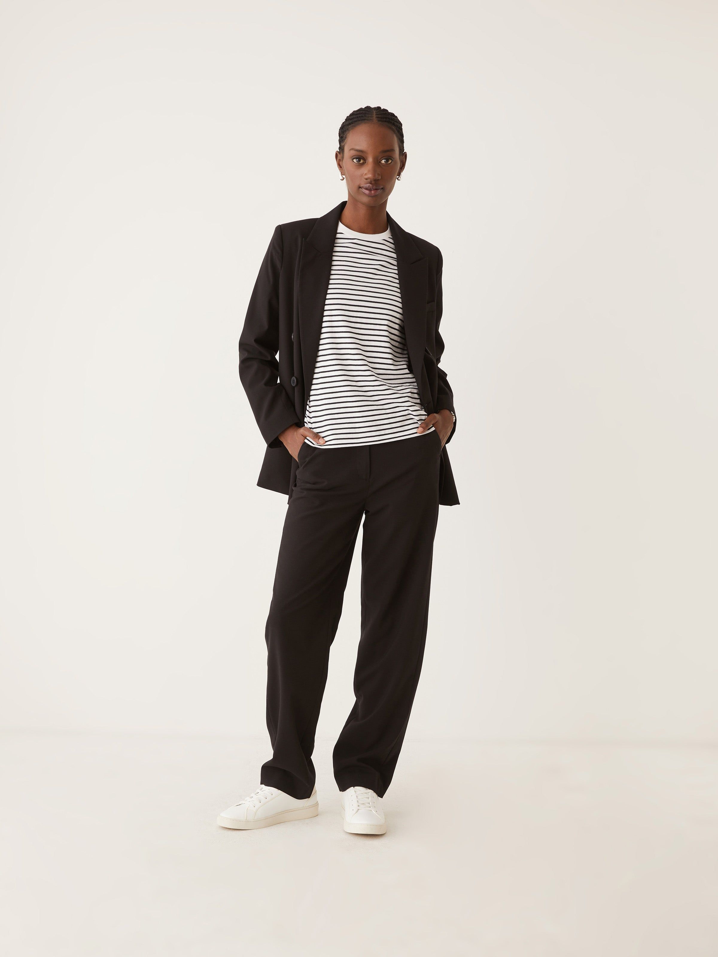 The Double Breasted Blazer in Black sold by Frank & Oak product image thumbnail 2