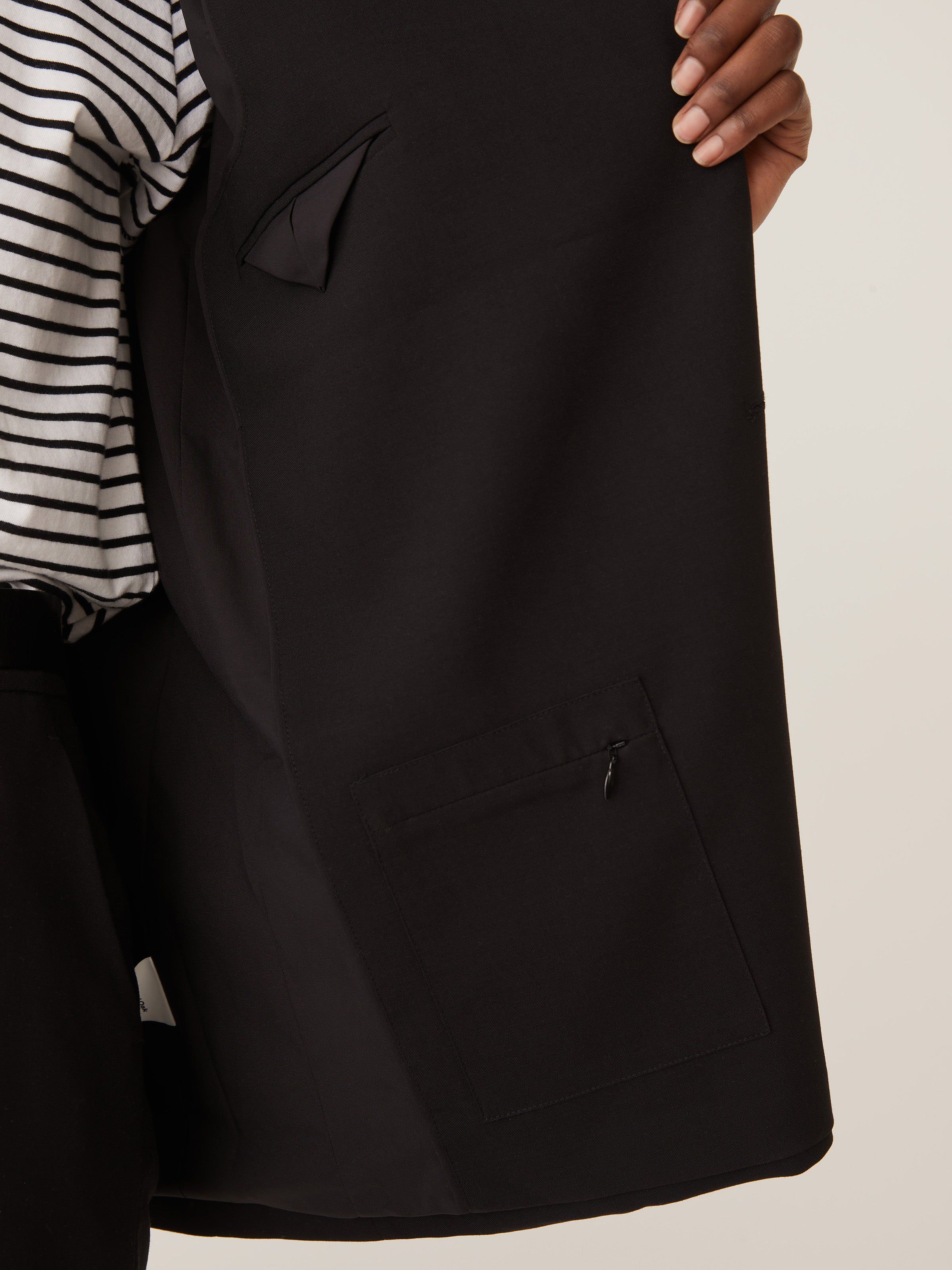 The Double Breasted Blazer in Black sold by Frank & Oak product image thumbnail 7