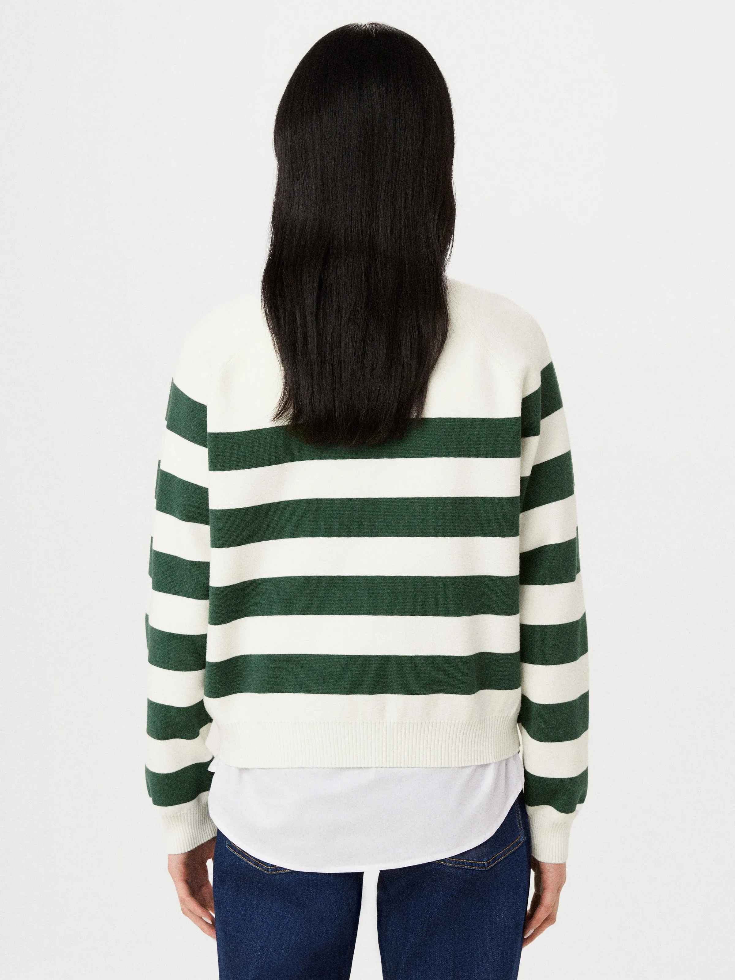 The Compact Mock Neck Sweater in Dark Green sold by Frank & Oak product image thumbnail 5