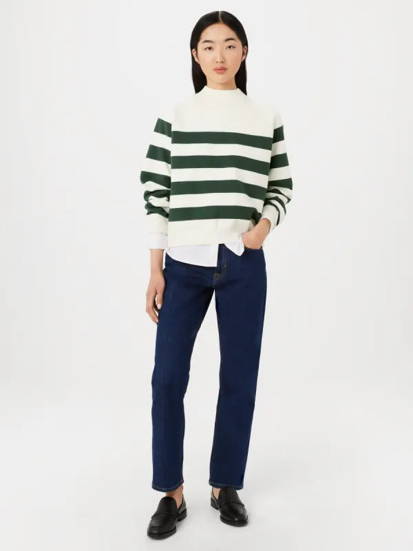 The Compact Mock Neck Sweater in Dark Green sold by Frank & Oak
