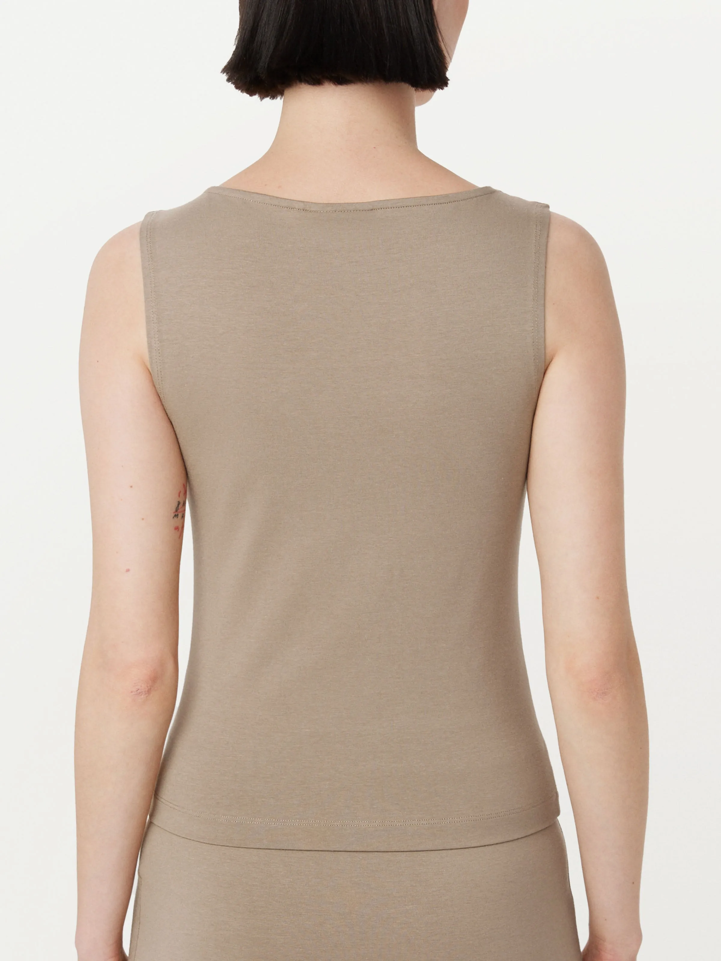 The Boat Neck Tank Top in Taupe sold by Frank & Oak product image thumbnail 5