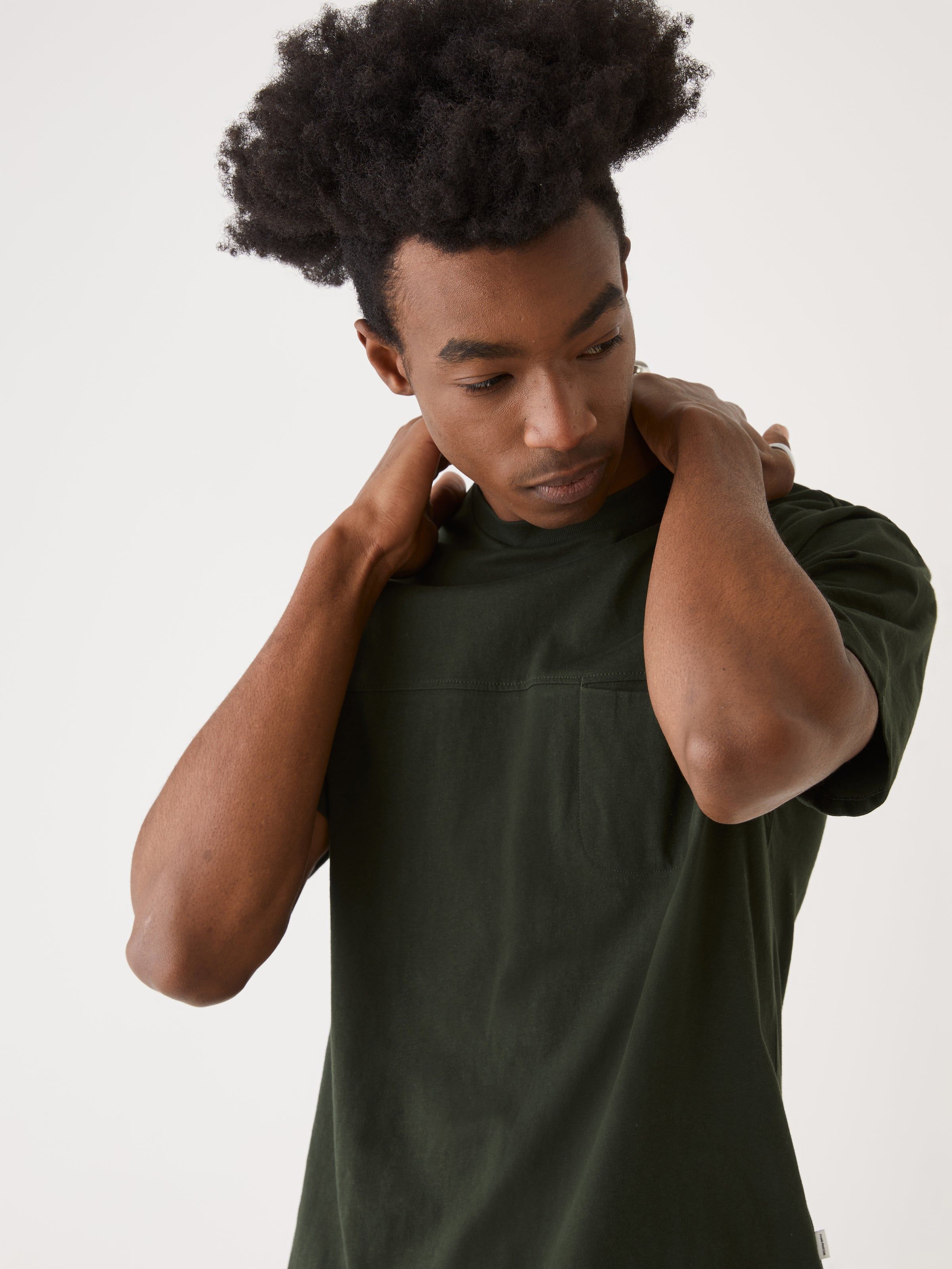 The Relaxed Fit Arc Hem T-Shirt in Rosin sold by Frank & Oak product image thumbnail 3