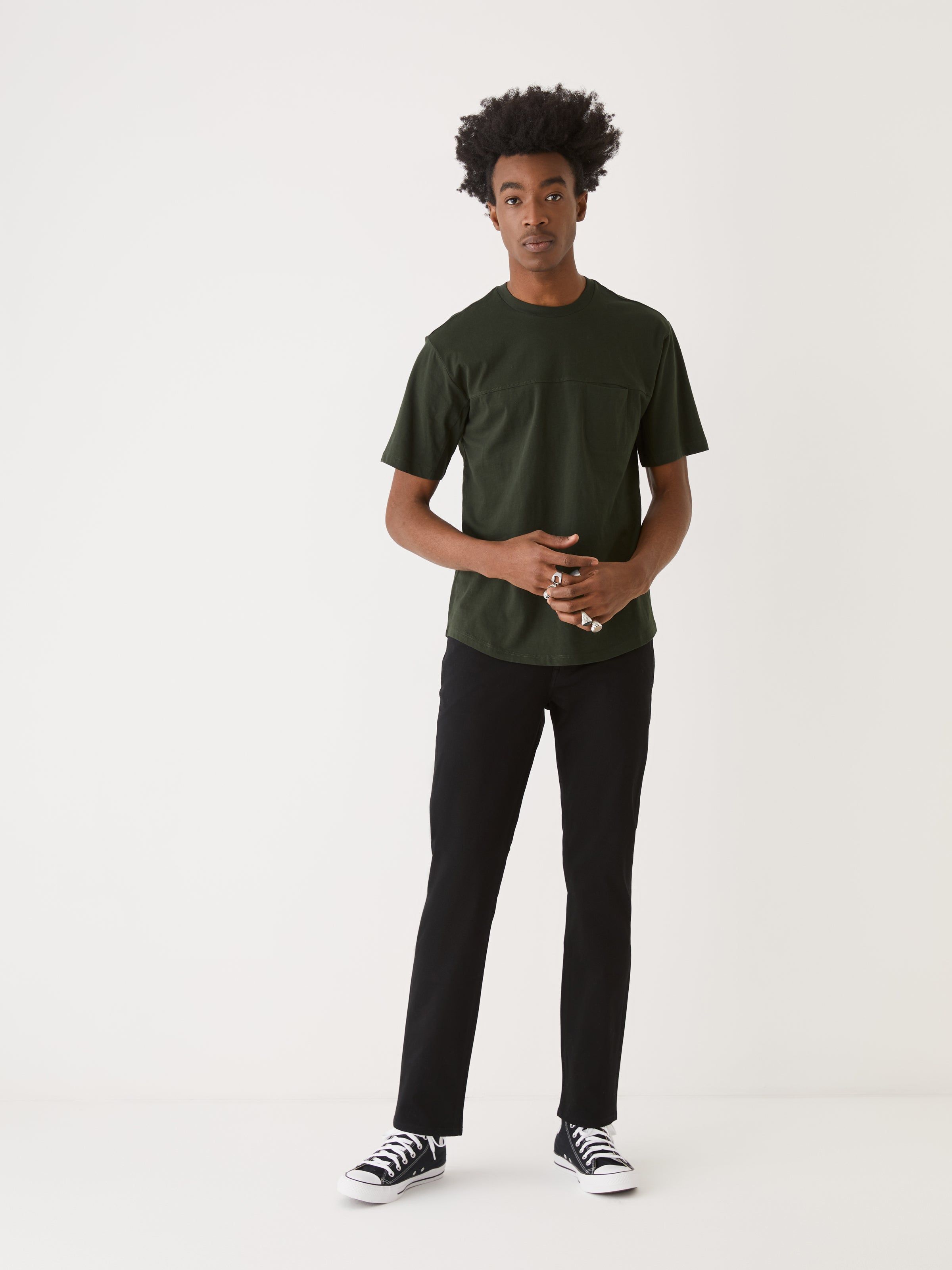 The Relaxed Fit Arc Hem T-Shirt in Rosin sold by Frank & Oak product image thumbnail 5