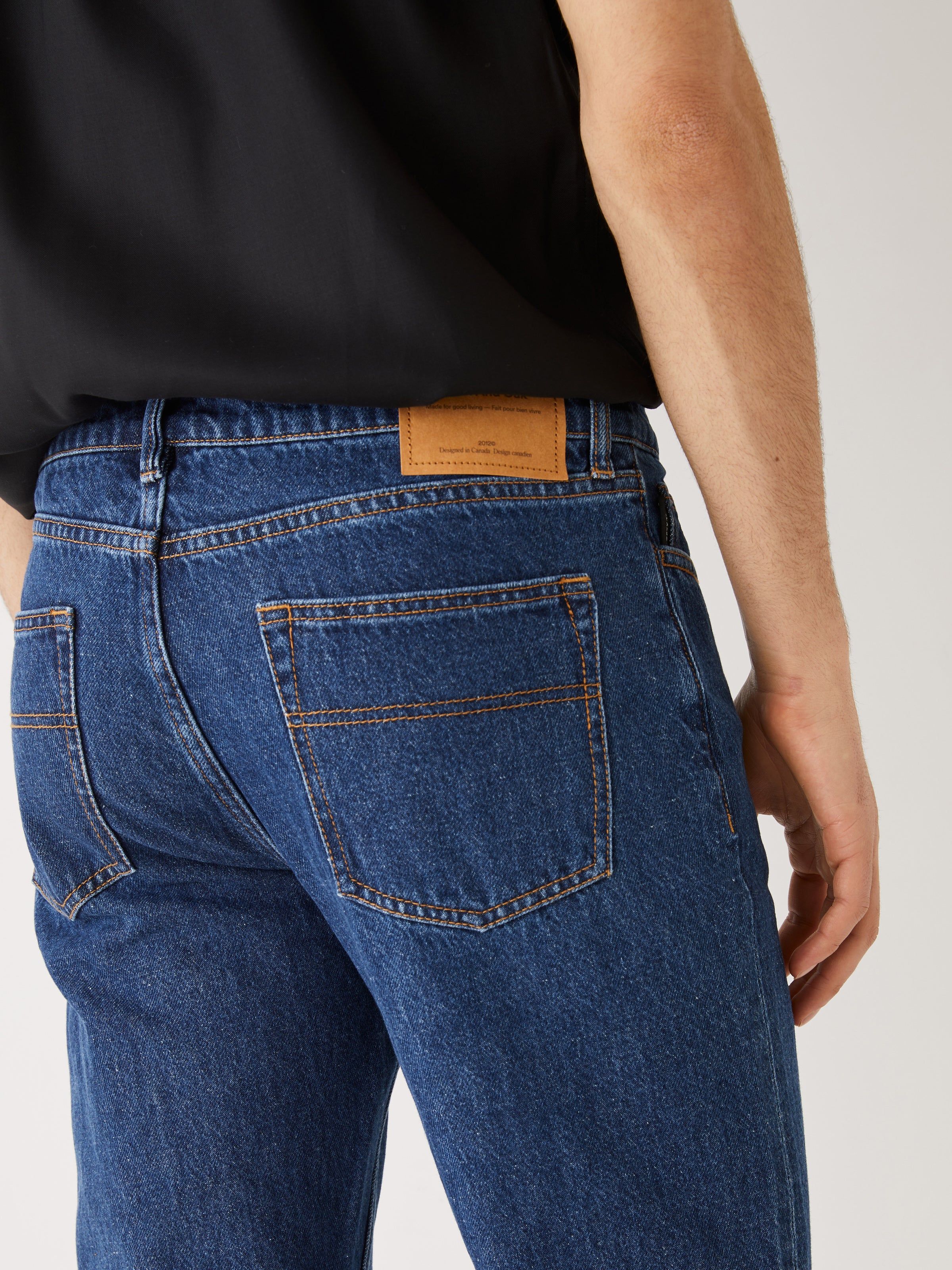 The Slim Fit Hemp Jean in Blue sold by Frank & Oak product image thumbnail 3