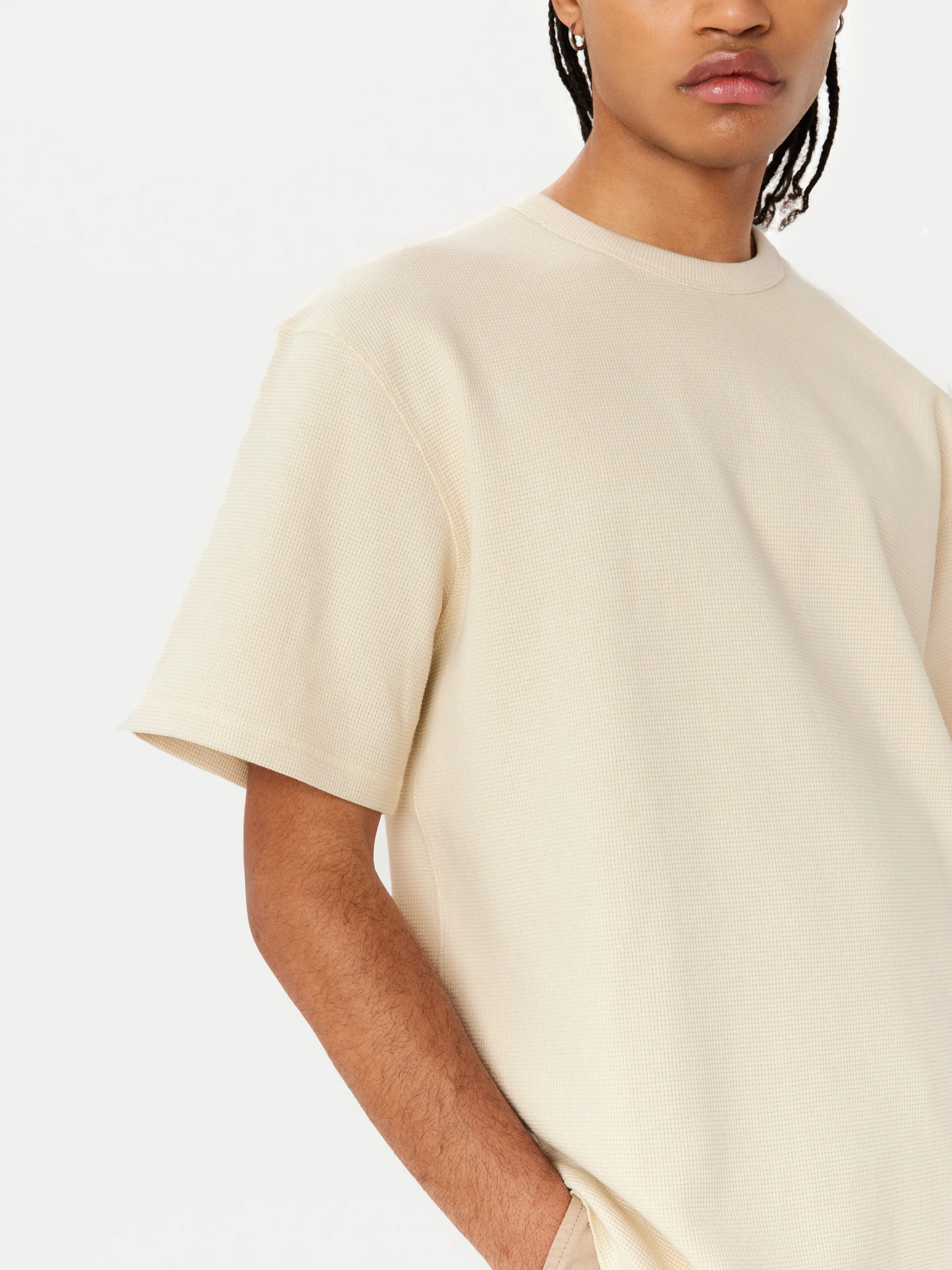 The Relaxed Waffle T-Shirt in Oatmeal sold by Frank & Oak product image thumbnail 5