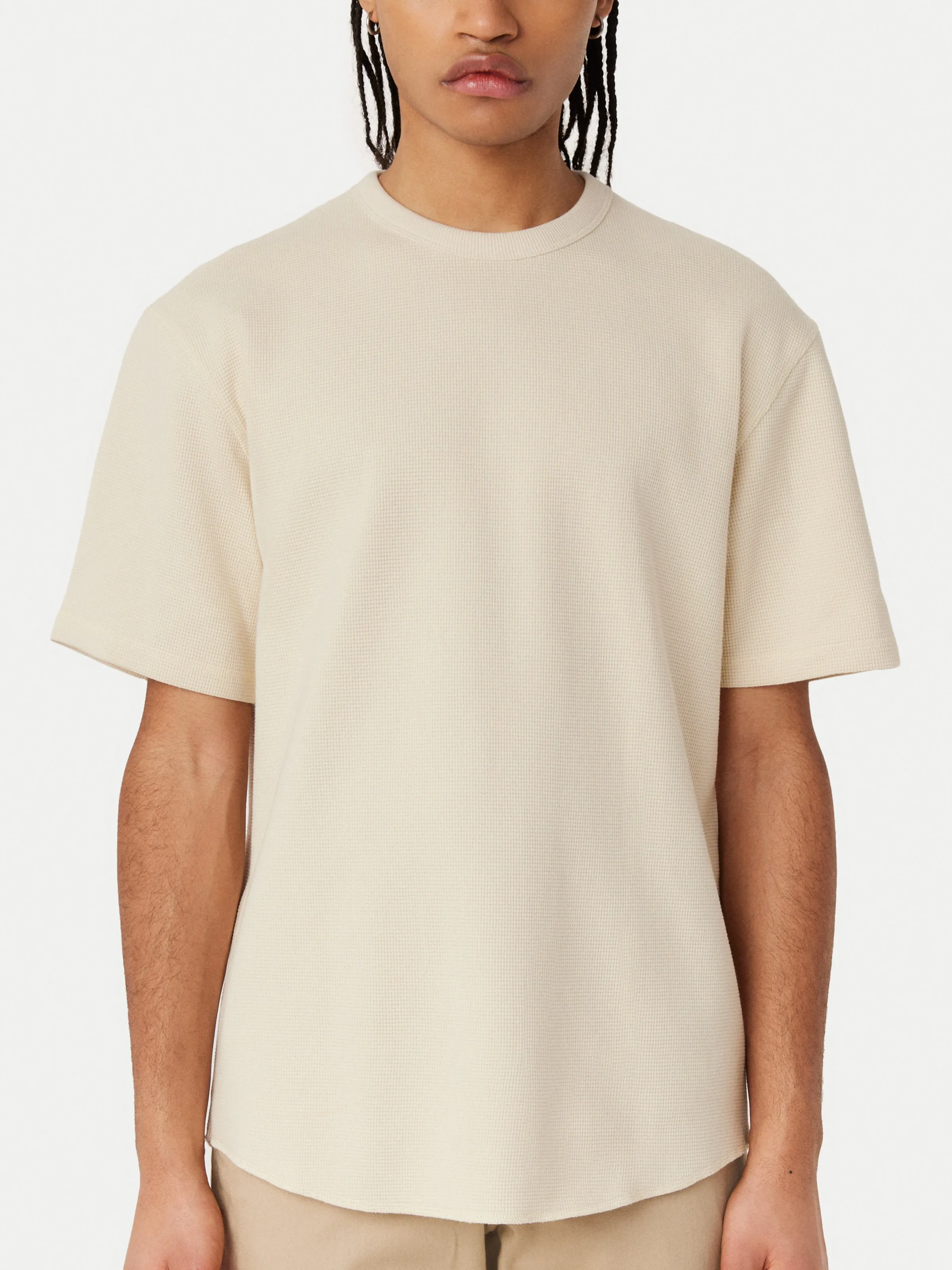 The Relaxed Waffle T-Shirt in Oatmeal sold by Frank & Oak product image thumbnail 3