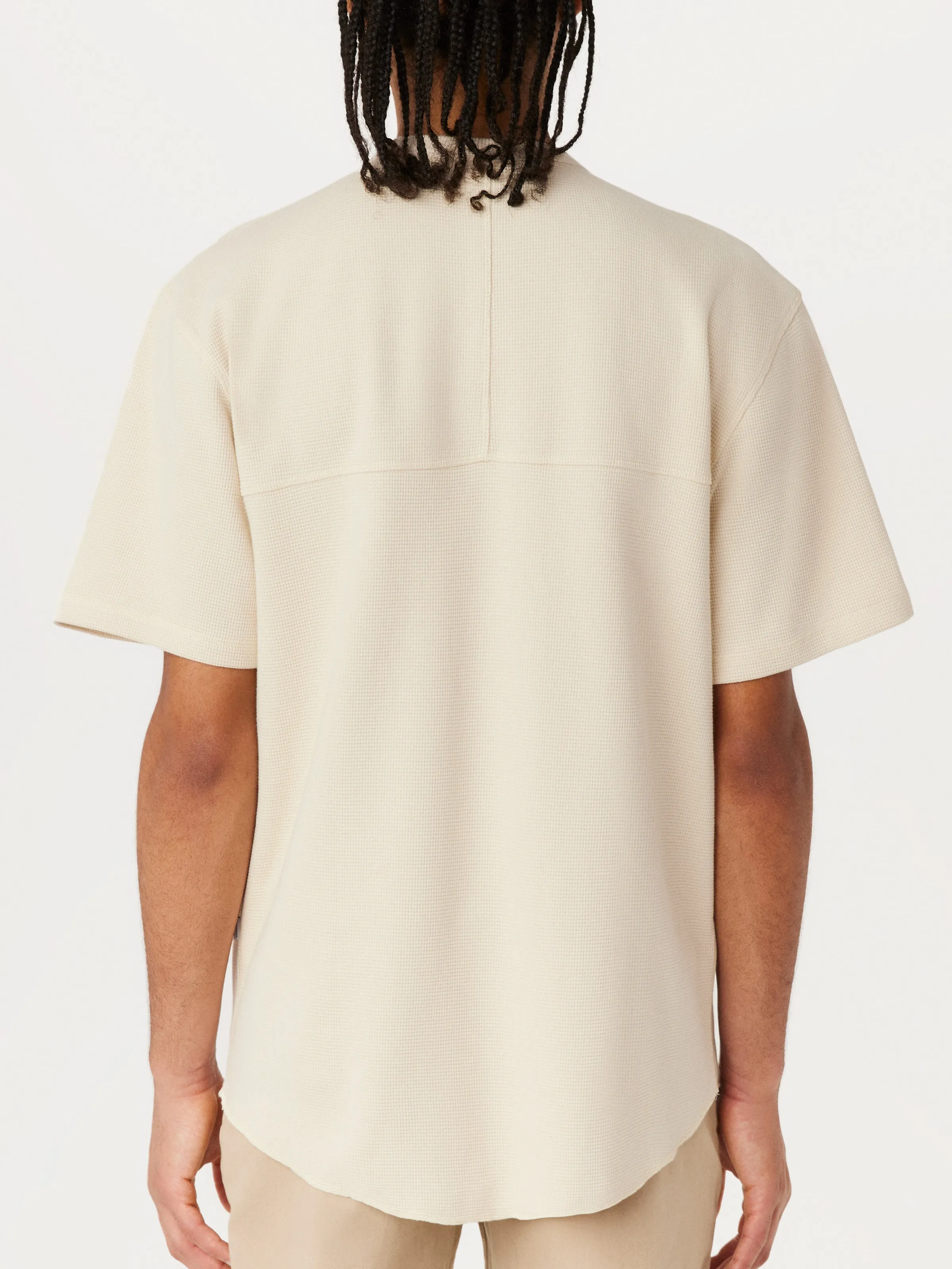 The Relaxed Waffle T-Shirt in Oatmeal sold by Frank & Oak product image thumbnail 4
