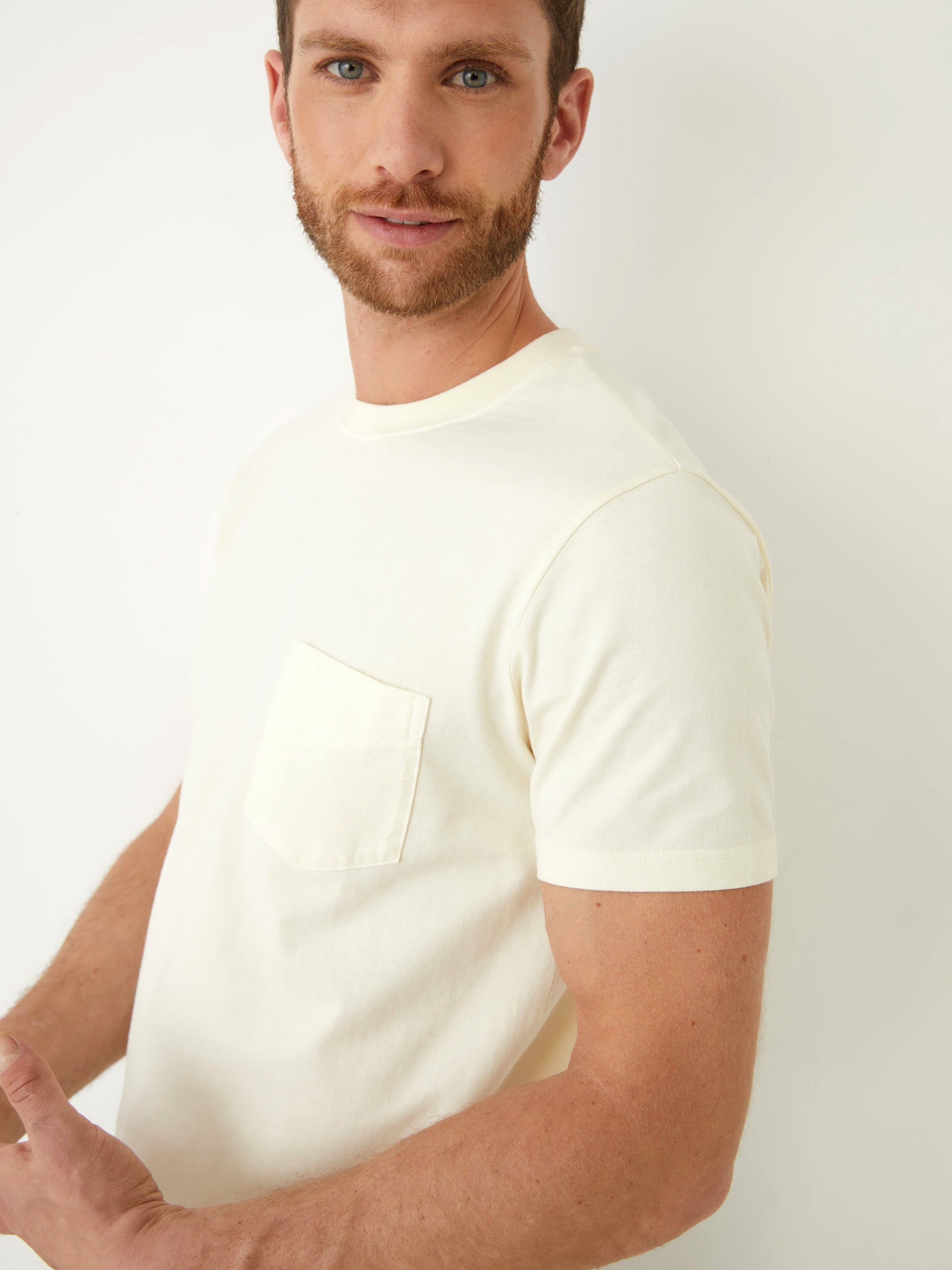The Slim Fit Pocket T-shirt in Lemon Icing sold by Frank & Oak product image thumbnail 2