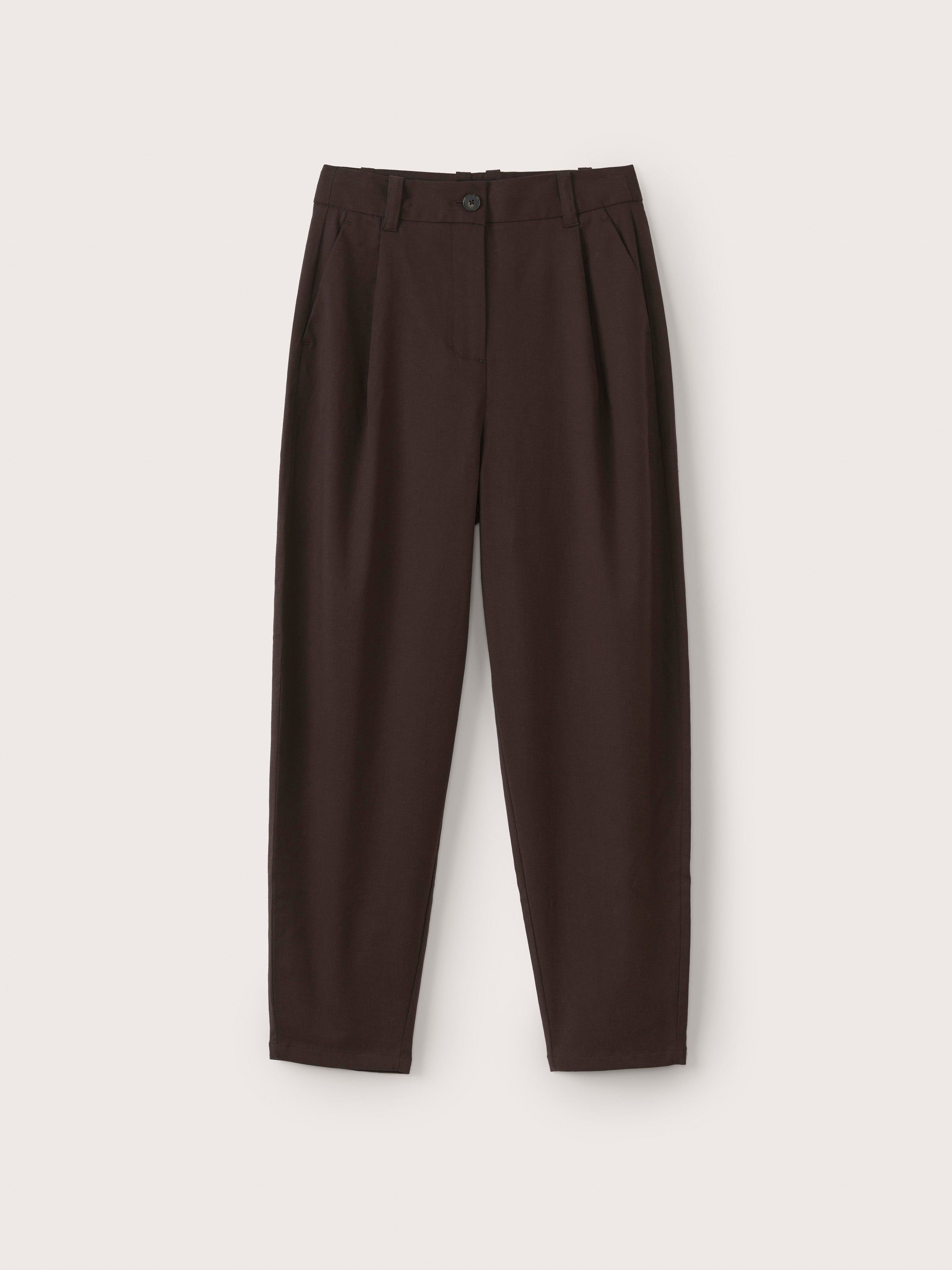 The Amelia Balloon Fit Pant in Dark Brown sold by Frank & Oak product image thumbnail 5