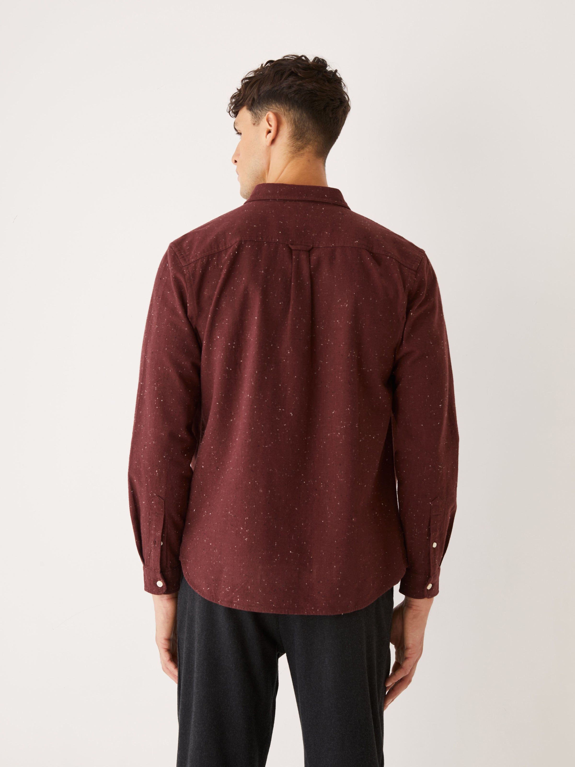 The Nepped Shirt in Decadent Choco sold by Frank & Oak product image thumbnail 3