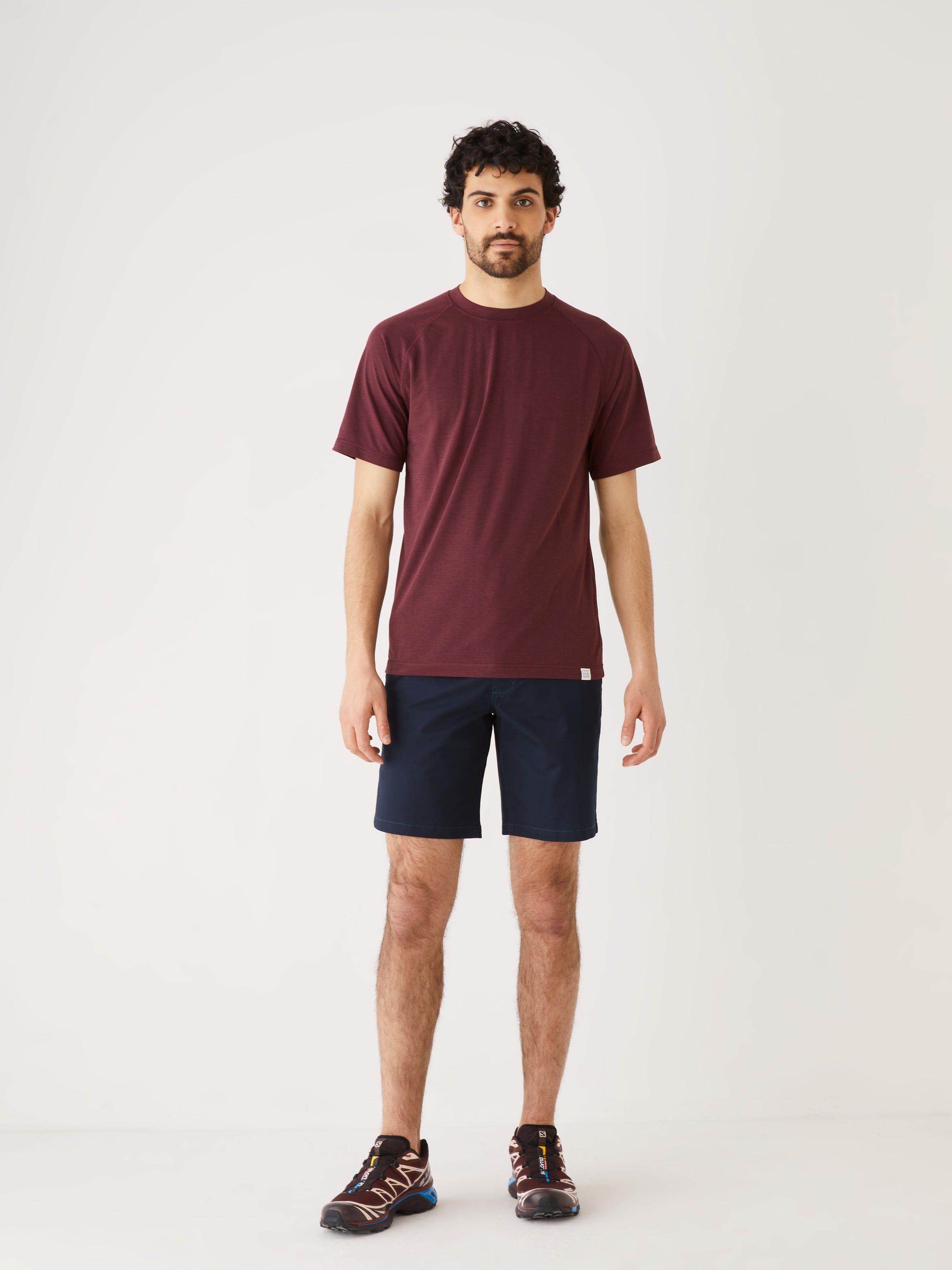 The Slim Fit Motion T-Shirt in Dark Red sold by Frank & Oak product image thumbnail 3