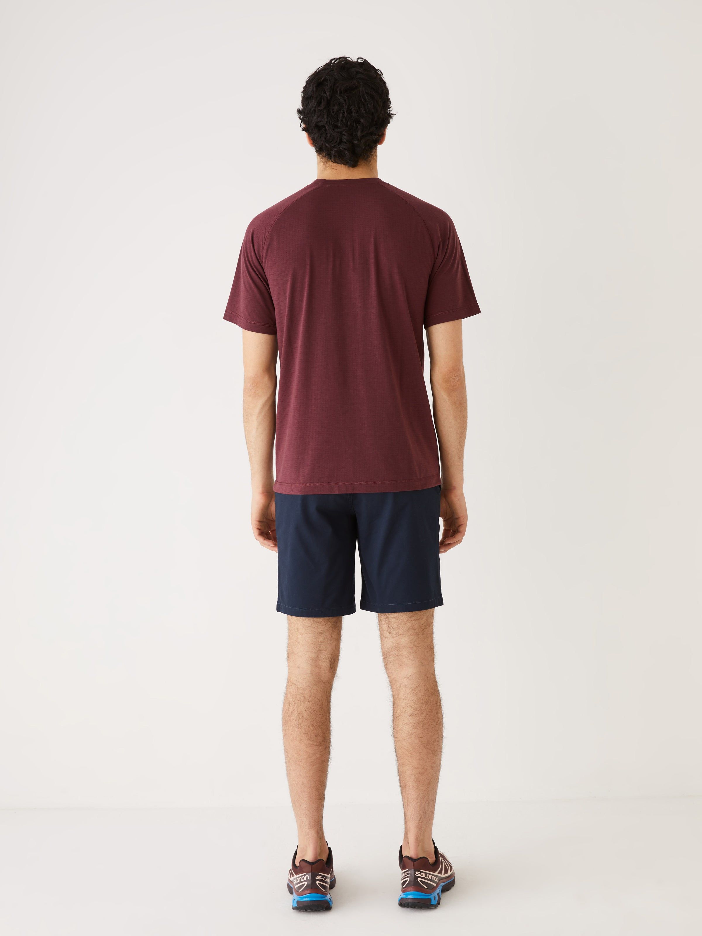 The Slim Fit Motion T-Shirt in Dark Red sold by Frank & Oak product image thumbnail 6