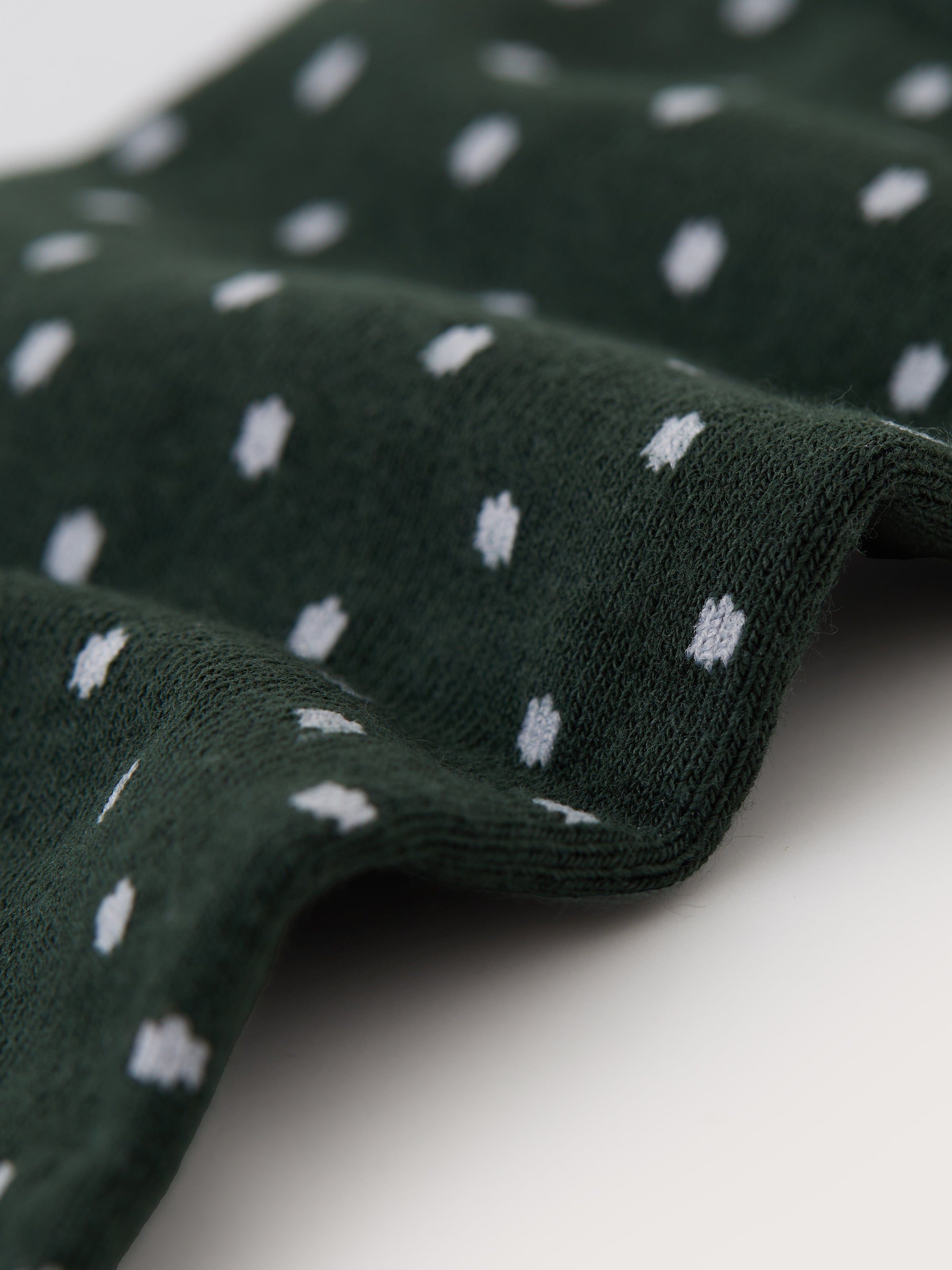 The Dotted Calf-Length Socks in Pine Grove sold by Frank & Oak product image thumbnail 2