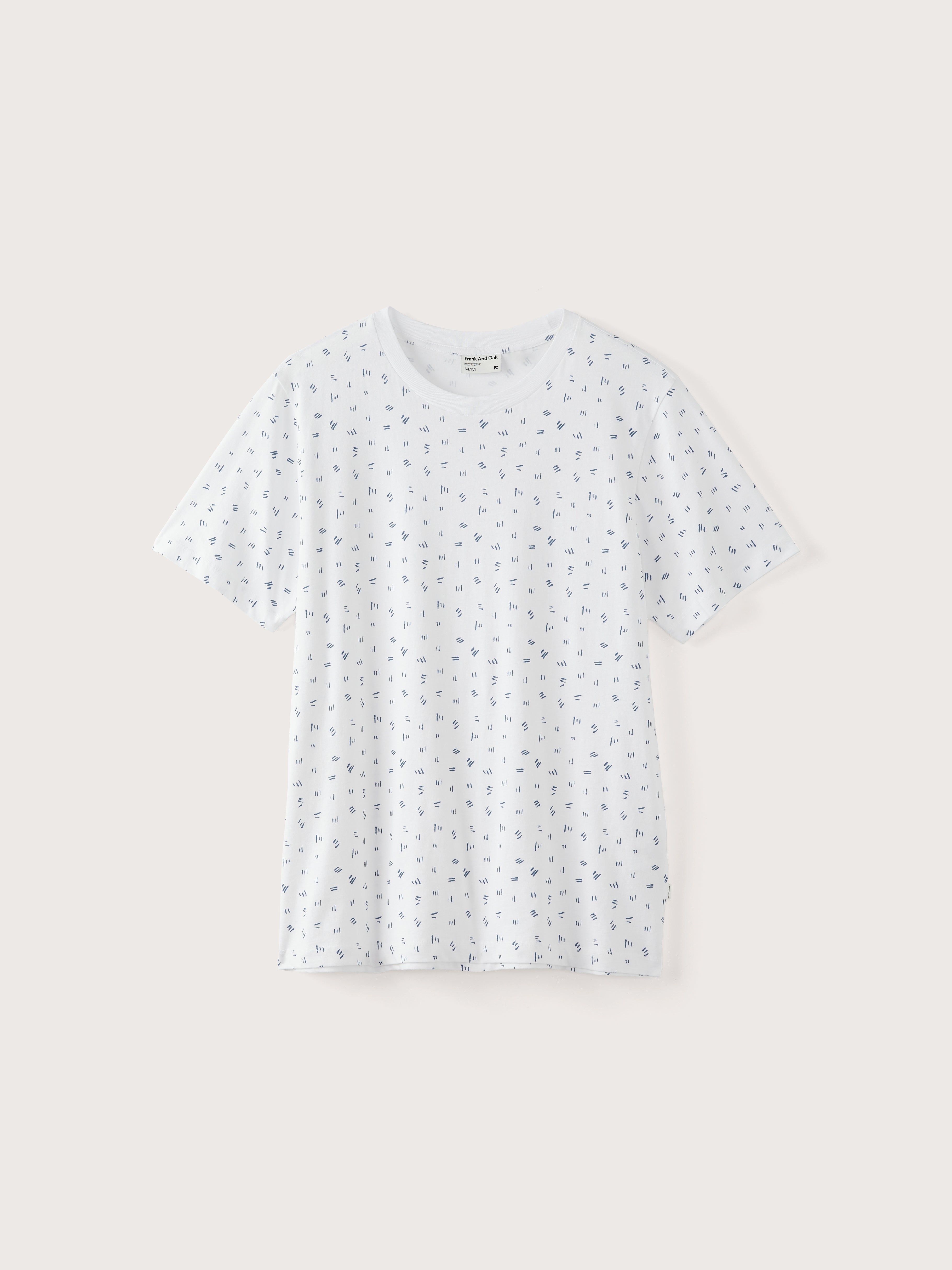 The Slim Fit Printed T-Shirt in Bright White sold by Frank & Oak product image thumbnail 5