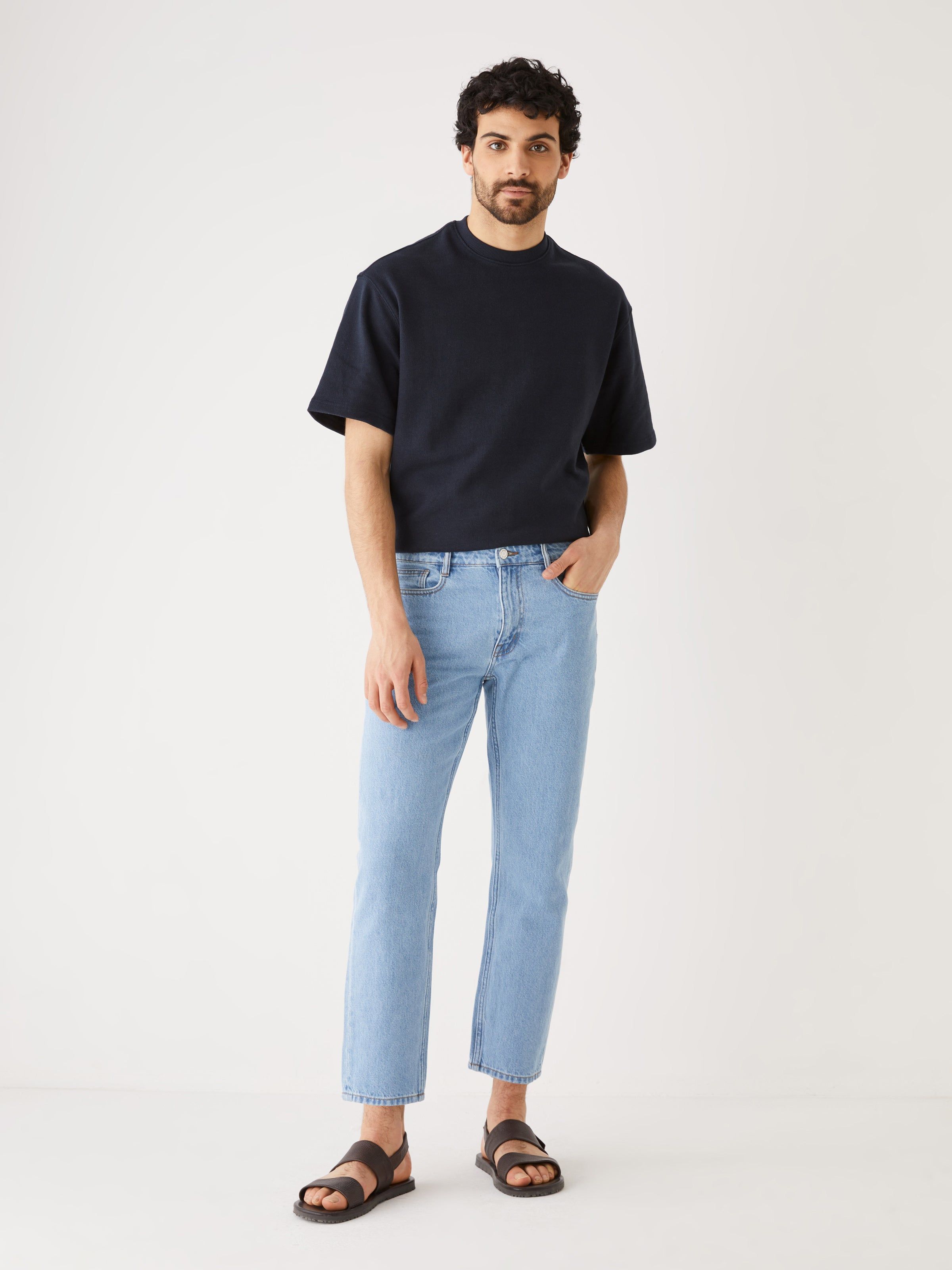The Slim Fit Hemp Jean in Washed Blue sold by Frank & Oak product image thumbnail 2