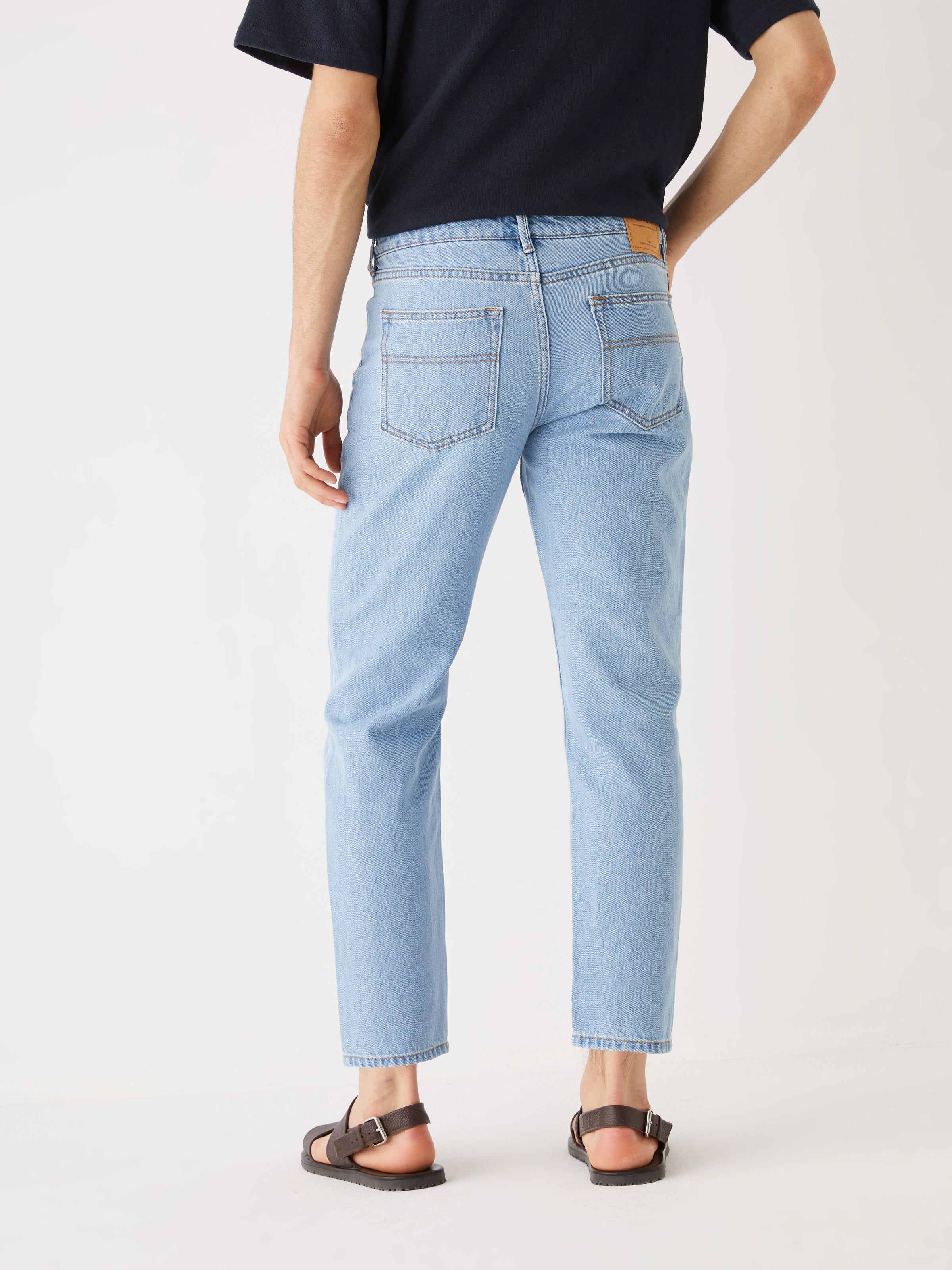 The Slim Fit Hemp Jean in Washed Blue sold by Frank & Oak product image thumbnail 3