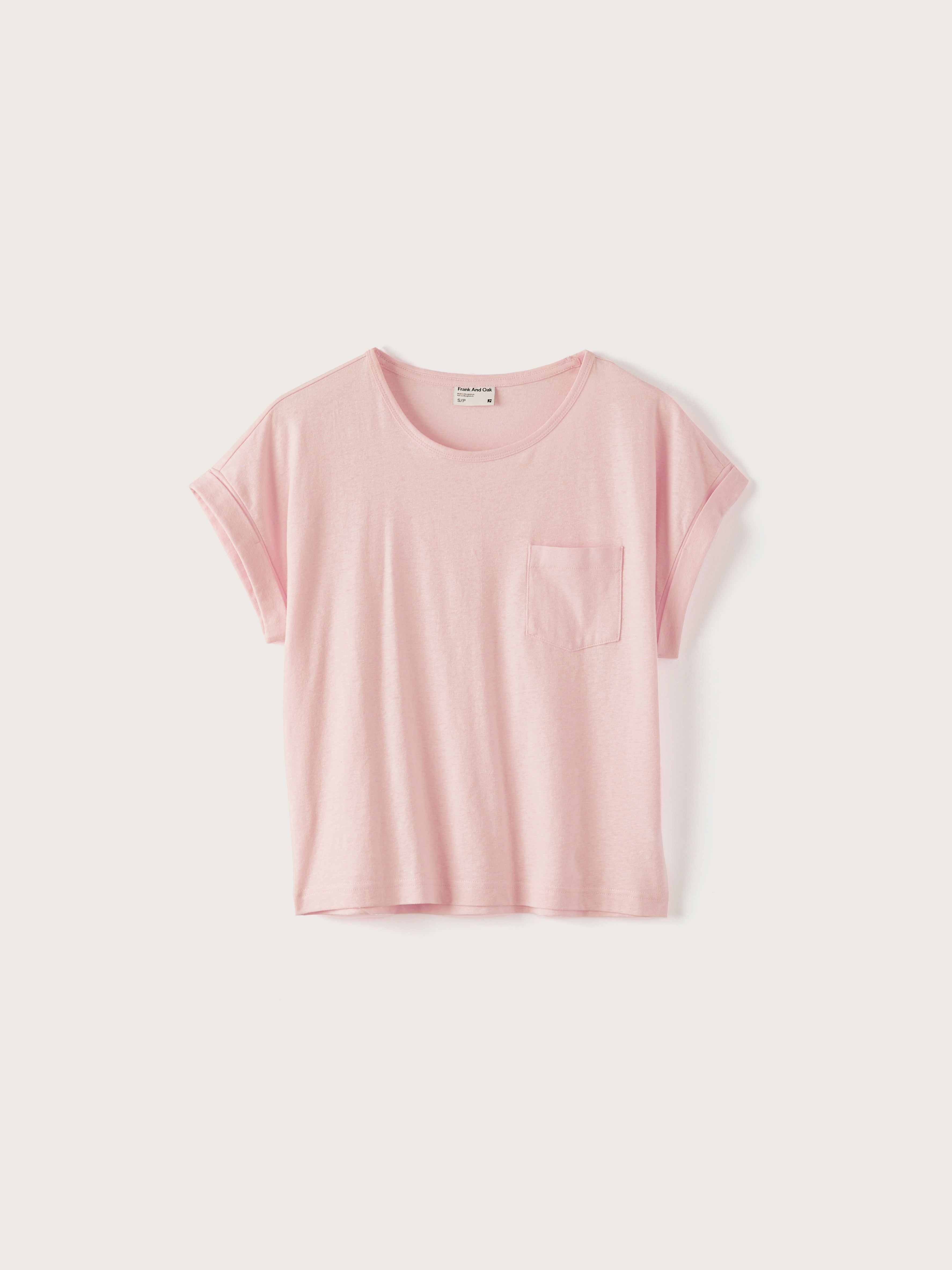 The Supersoft Hemp T-Shirt in Pink sold by Frank & Oak product image thumbnail 4