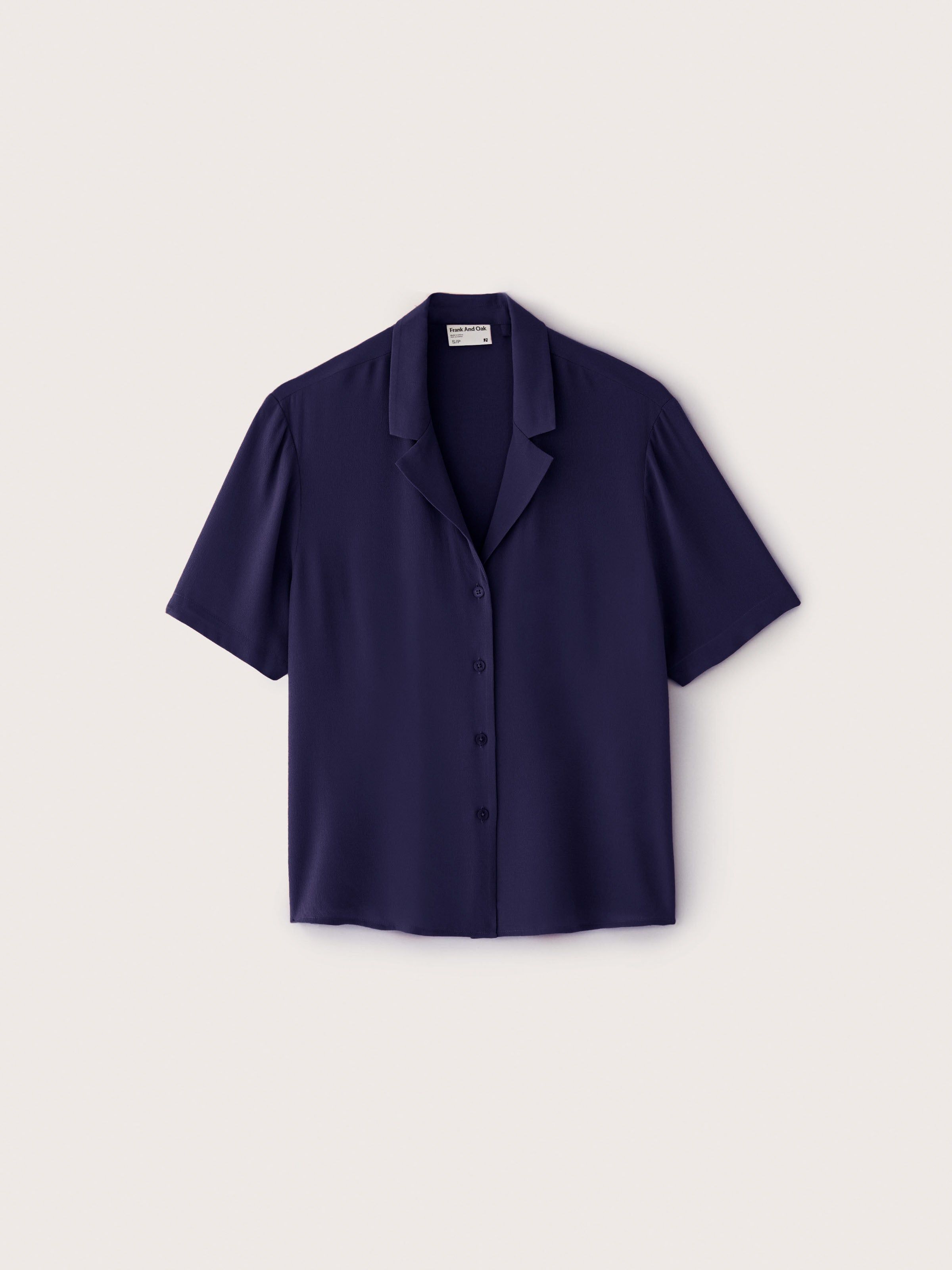 The Camp Collar Blouse in Night Sky Blue sold by Frank & Oak product image thumbnail 5