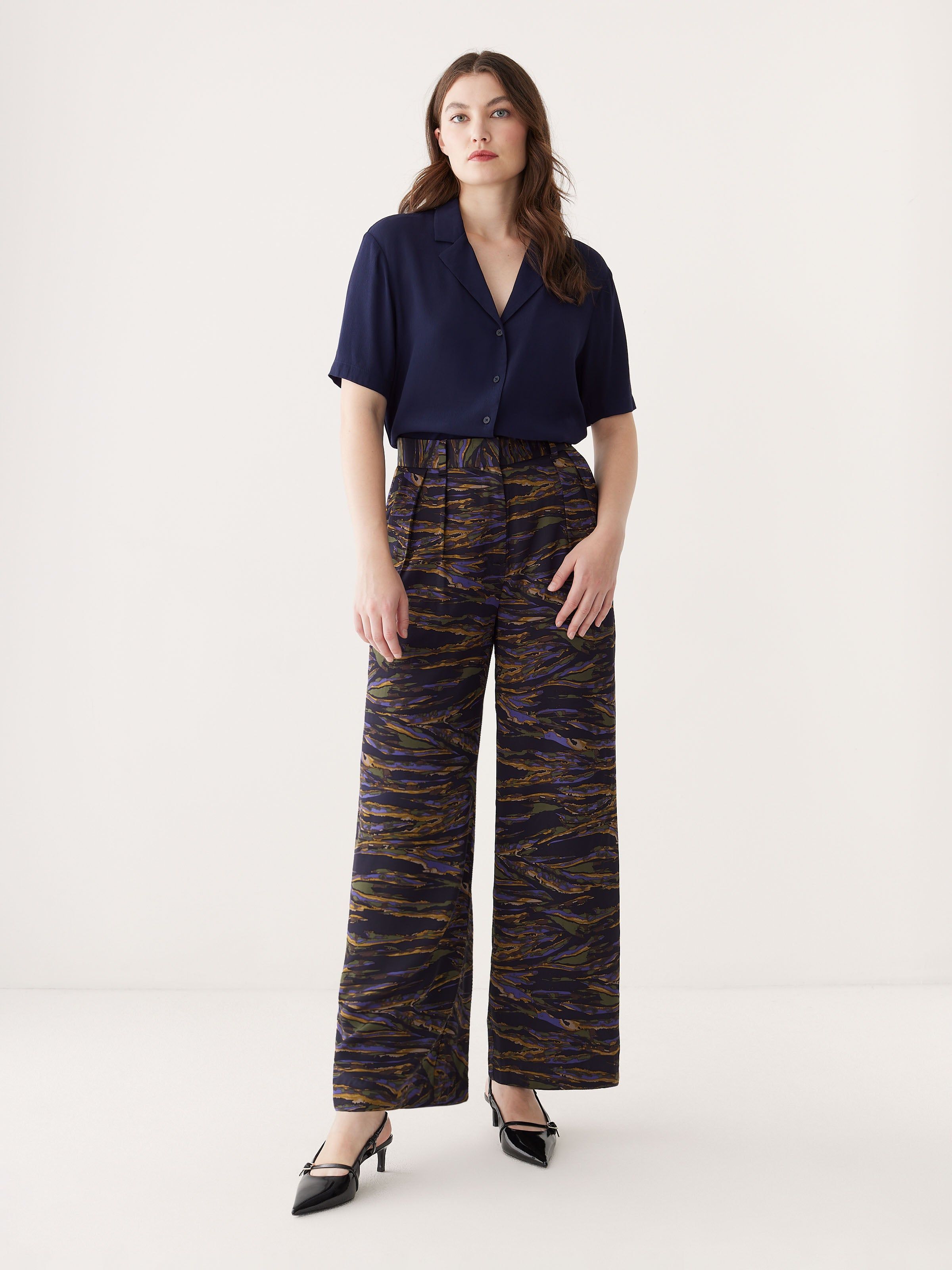 The Camp Collar Blouse in Night Sky Blue sold by Frank & Oak product image thumbnail 2