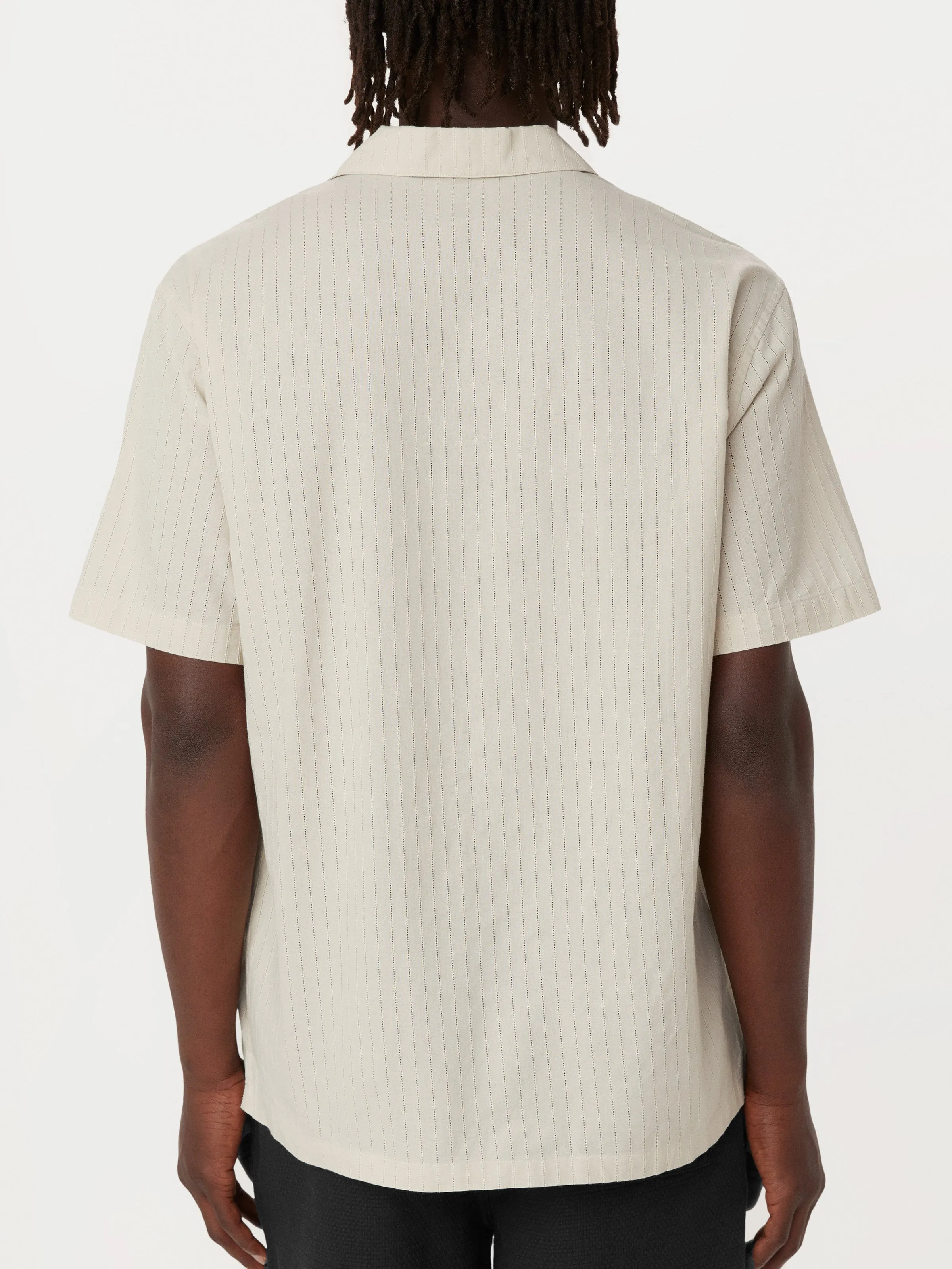 The Textured Camp Collar Shirt in Moonlight sold by Frank & Oak product image thumbnail 4