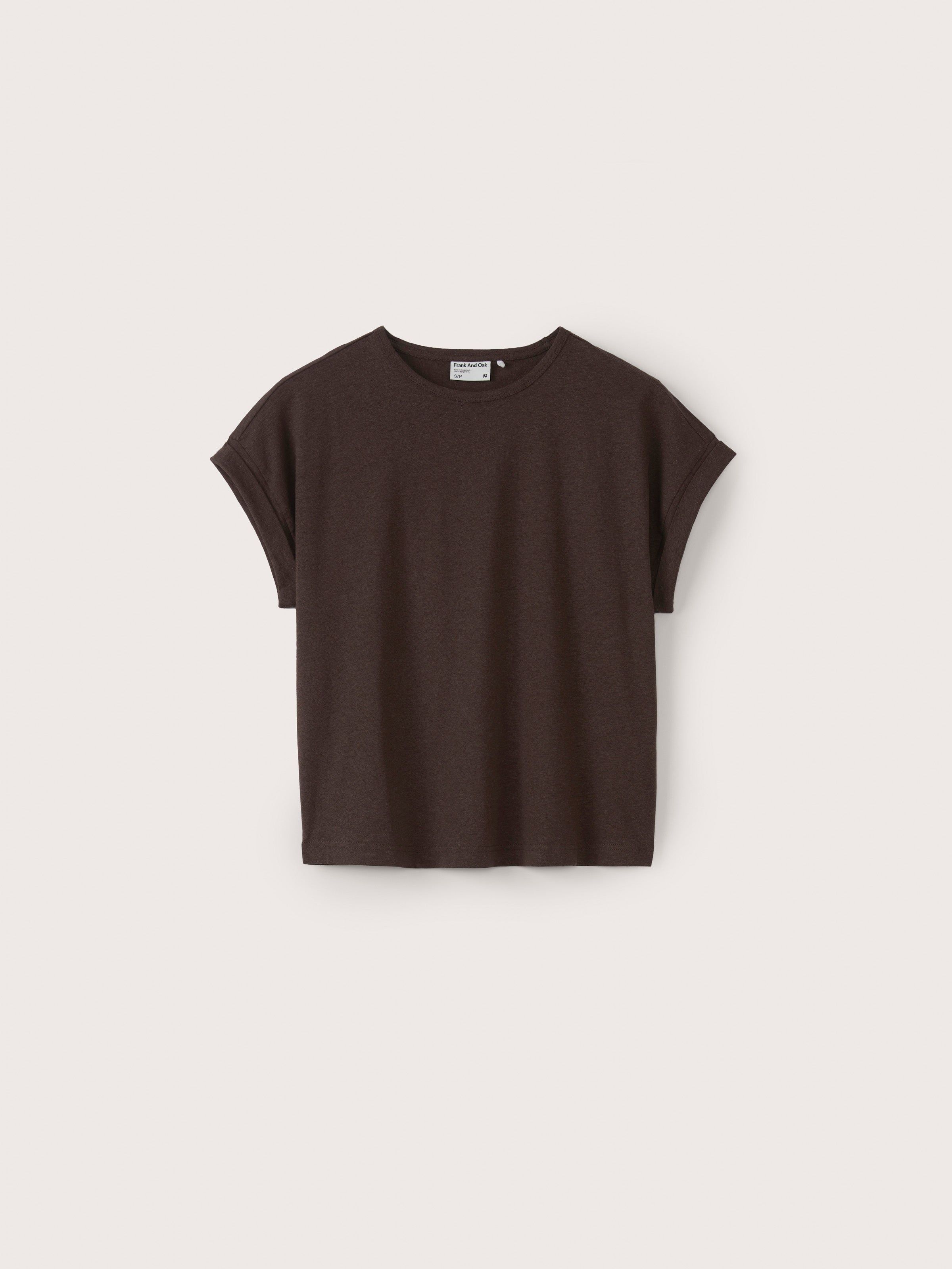 The Supersoft Hemp T-Shirt in Dark Brown sold by Frank & Oak product image thumbnail 6