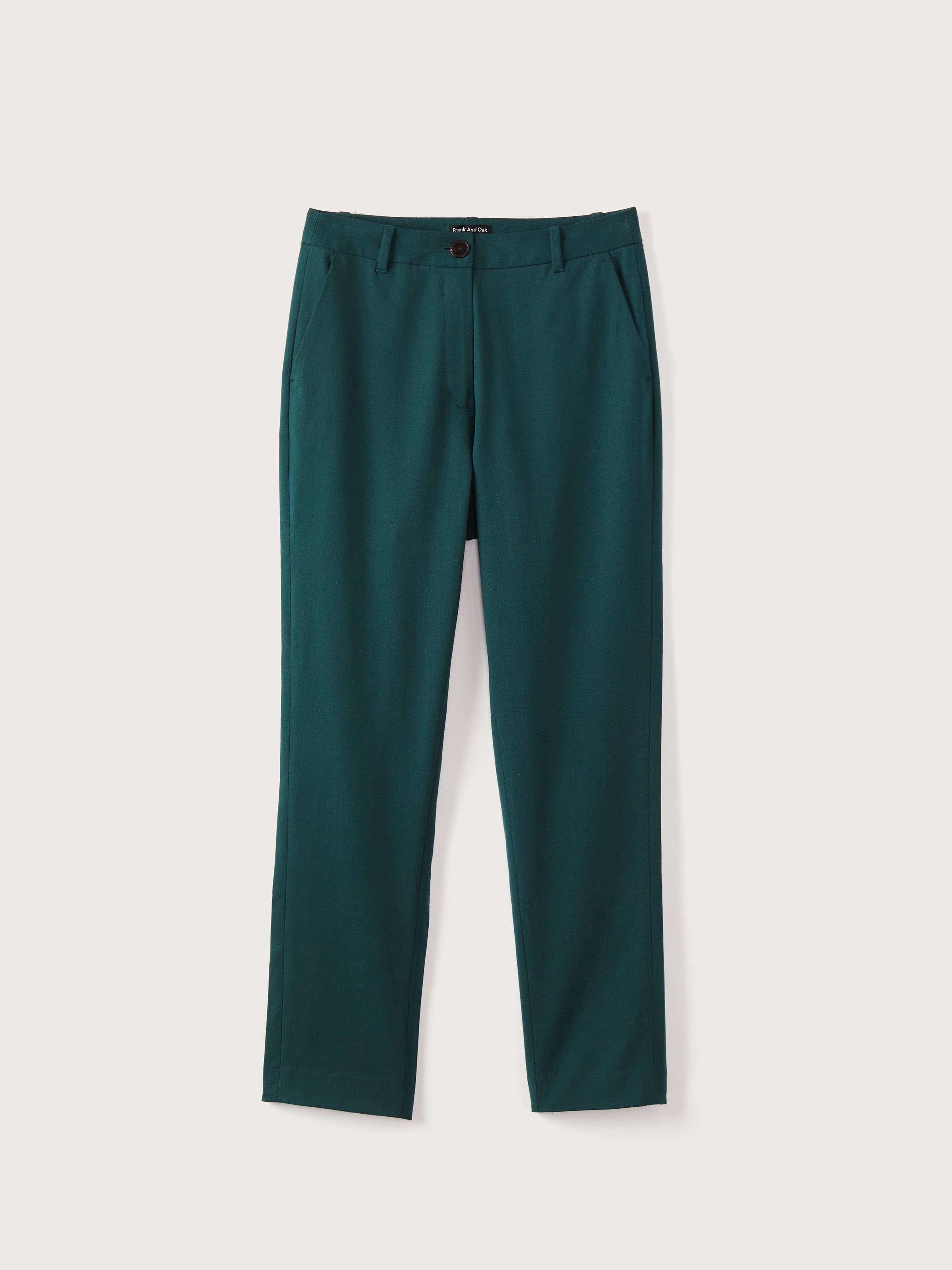 The Eleanor Slim Fit Pant in Dark Green sold by Frank & Oak product image thumbnail 5