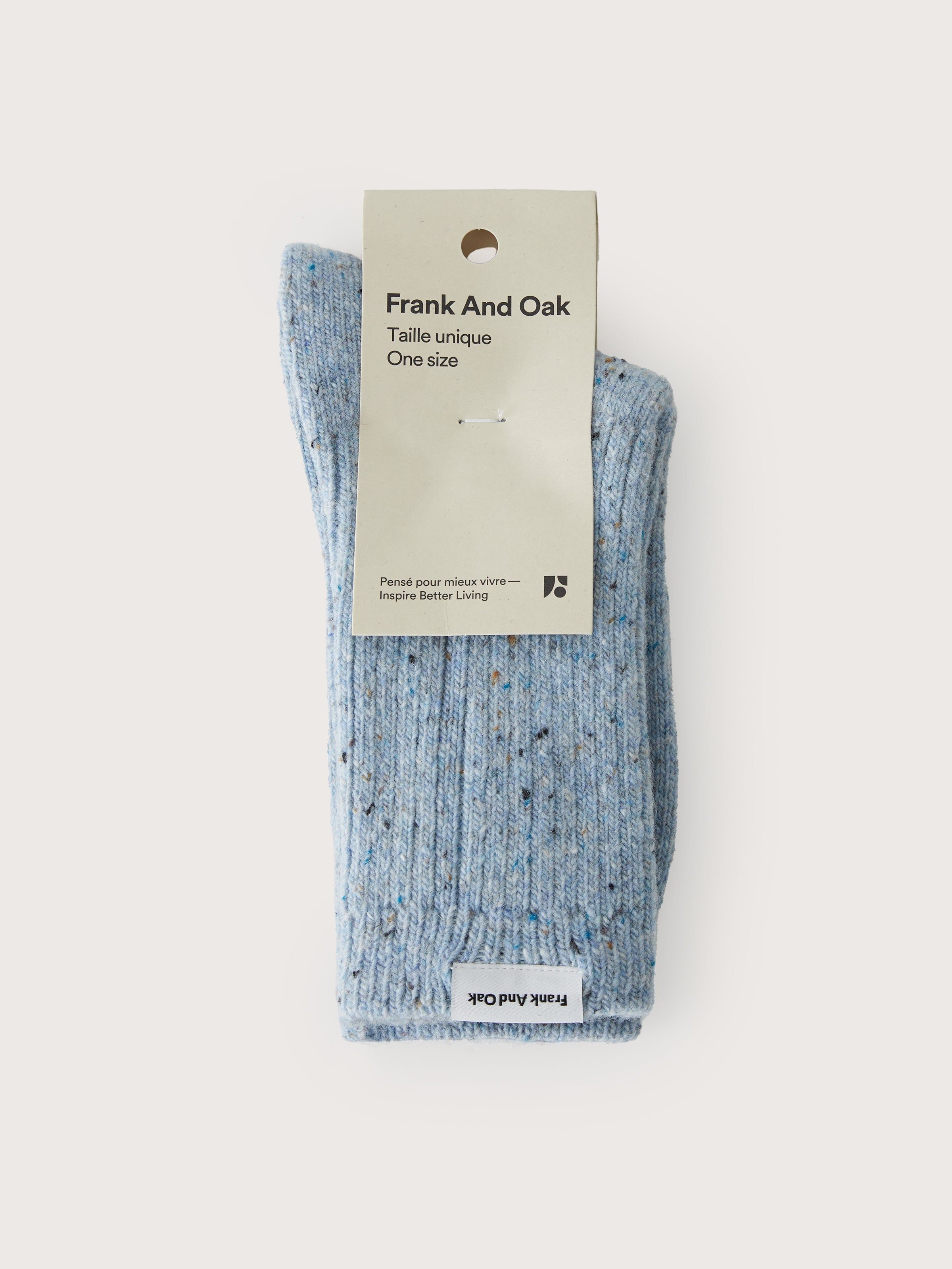 The Chunky Donegal Winter Socks in Blue sold by Frank & Oak product image thumbnail 3