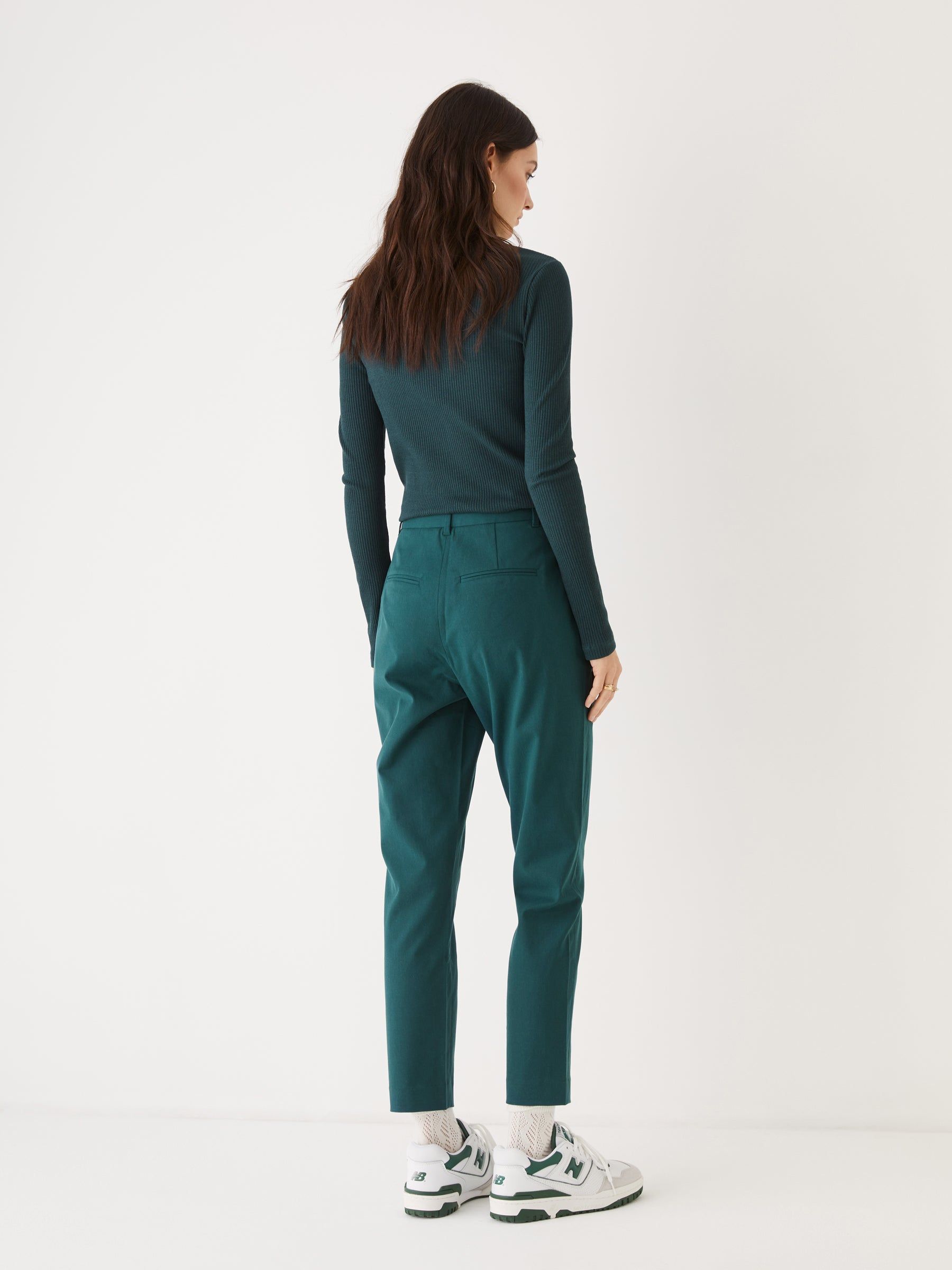 The Eleanor Slim Fit Pant in Dark Green sold by Frank & Oak product image thumbnail 4