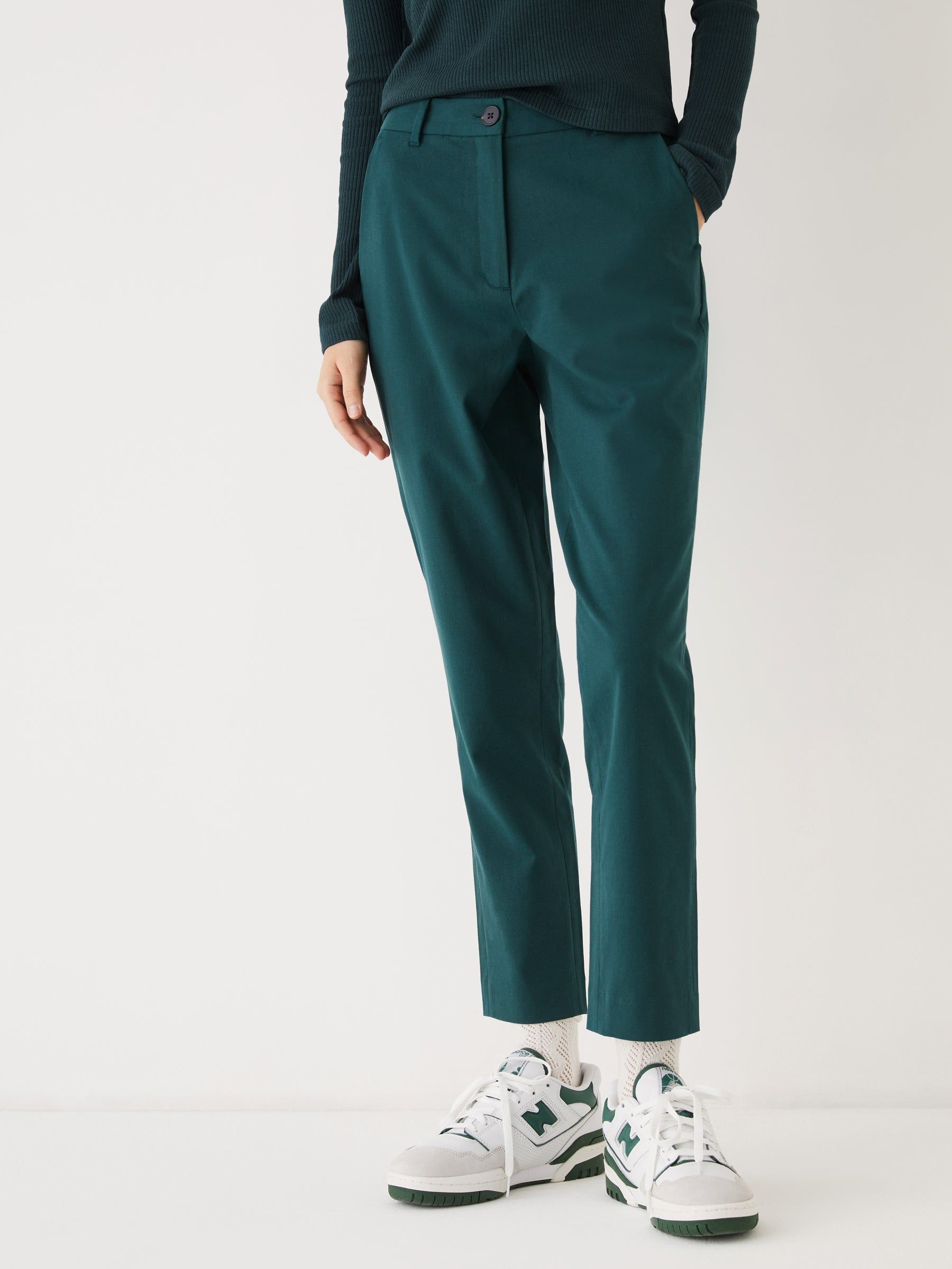 The Eleanor Slim Fit Pant in Dark Green sold by Frank & Oak product image thumbnail 3