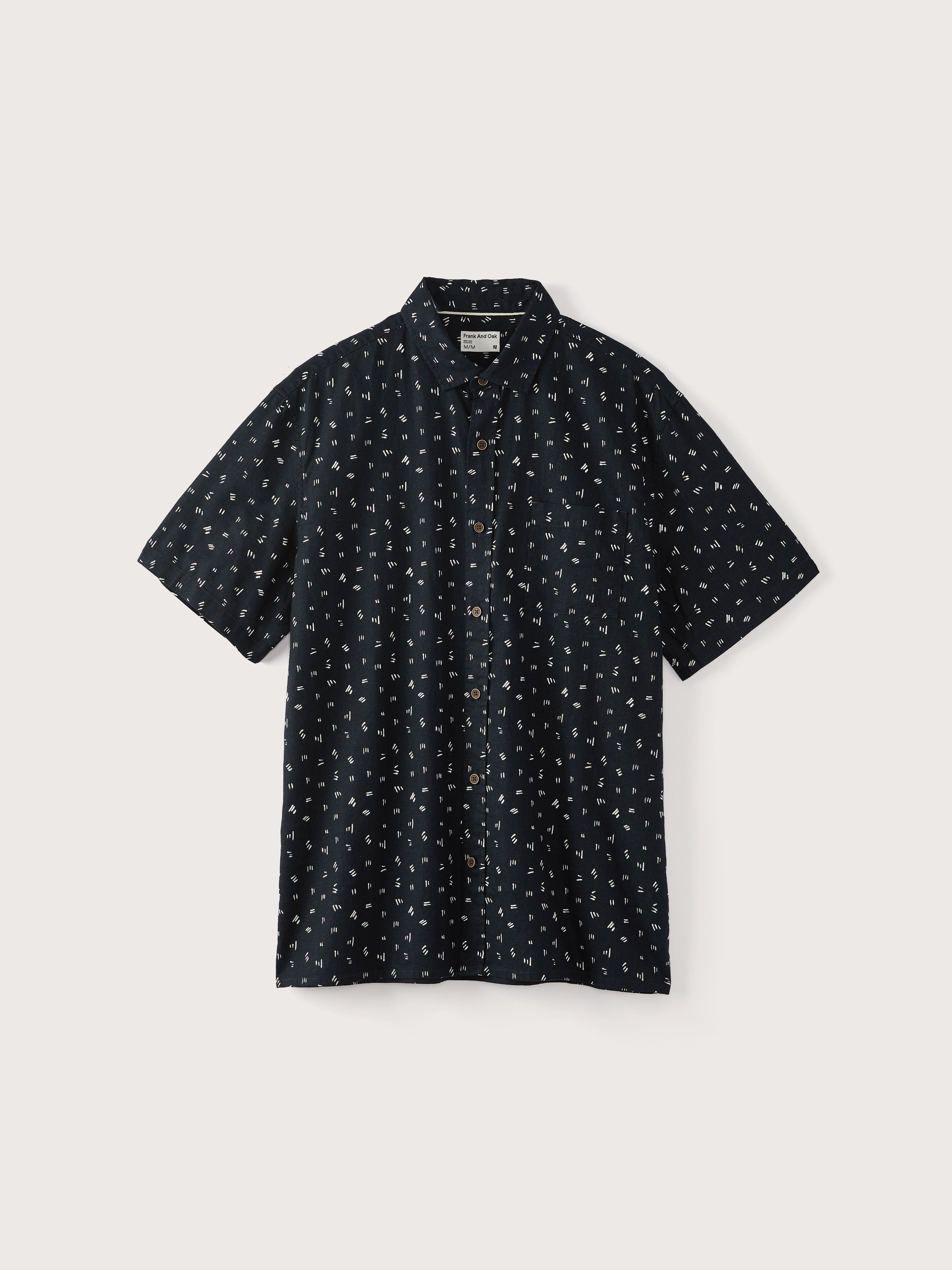The Printed Hemp Shirt in Deep Blue sold by Frank & Oak product image thumbnail 5