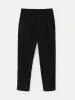 The Jamie Relaxed Tapered Pant in Black sold by Frank & Oak
