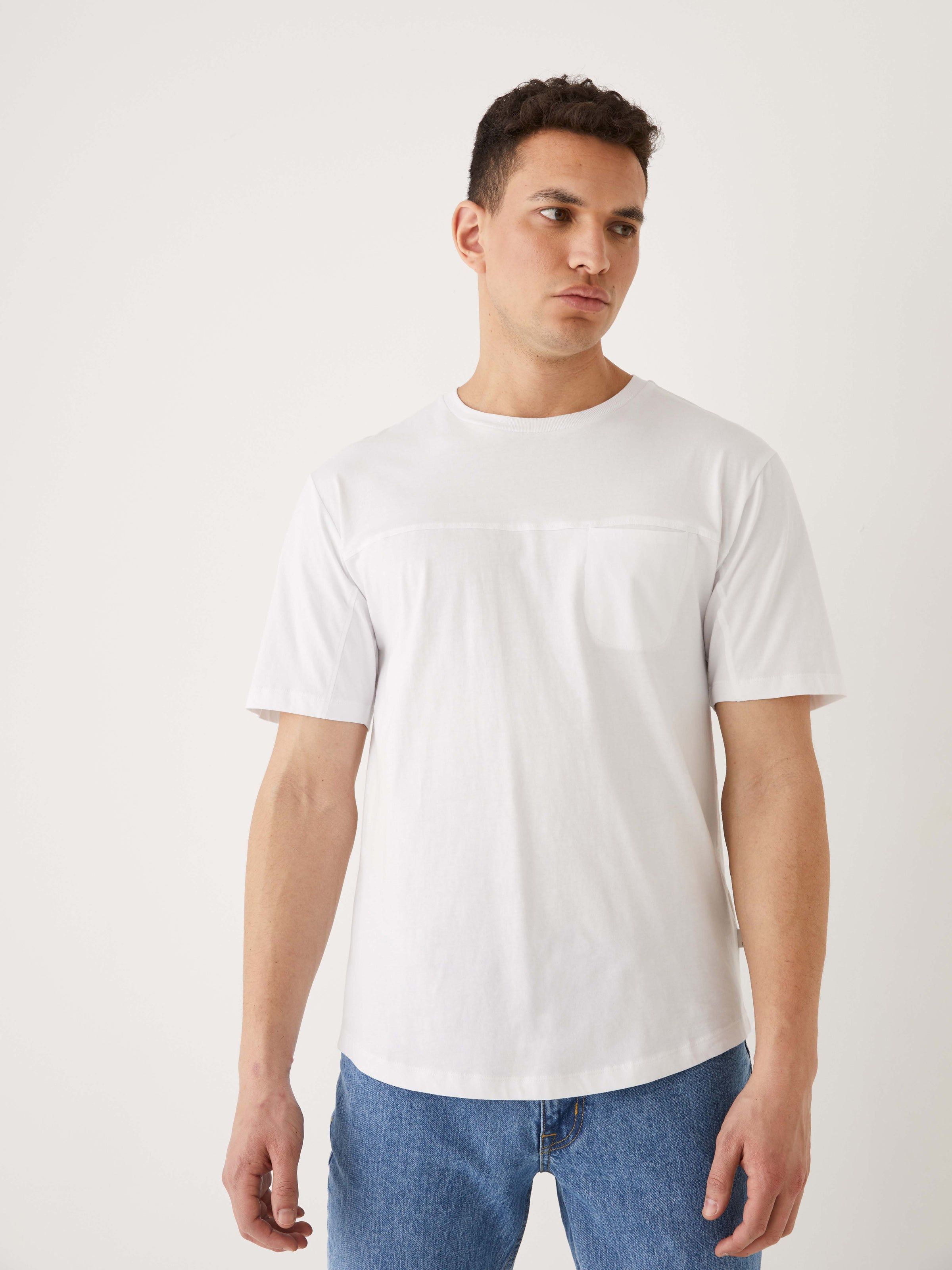 The Relaxed Fit Arc Hem T-Shirt in Bright White sold by Frank & Oak product image thumbnail 4