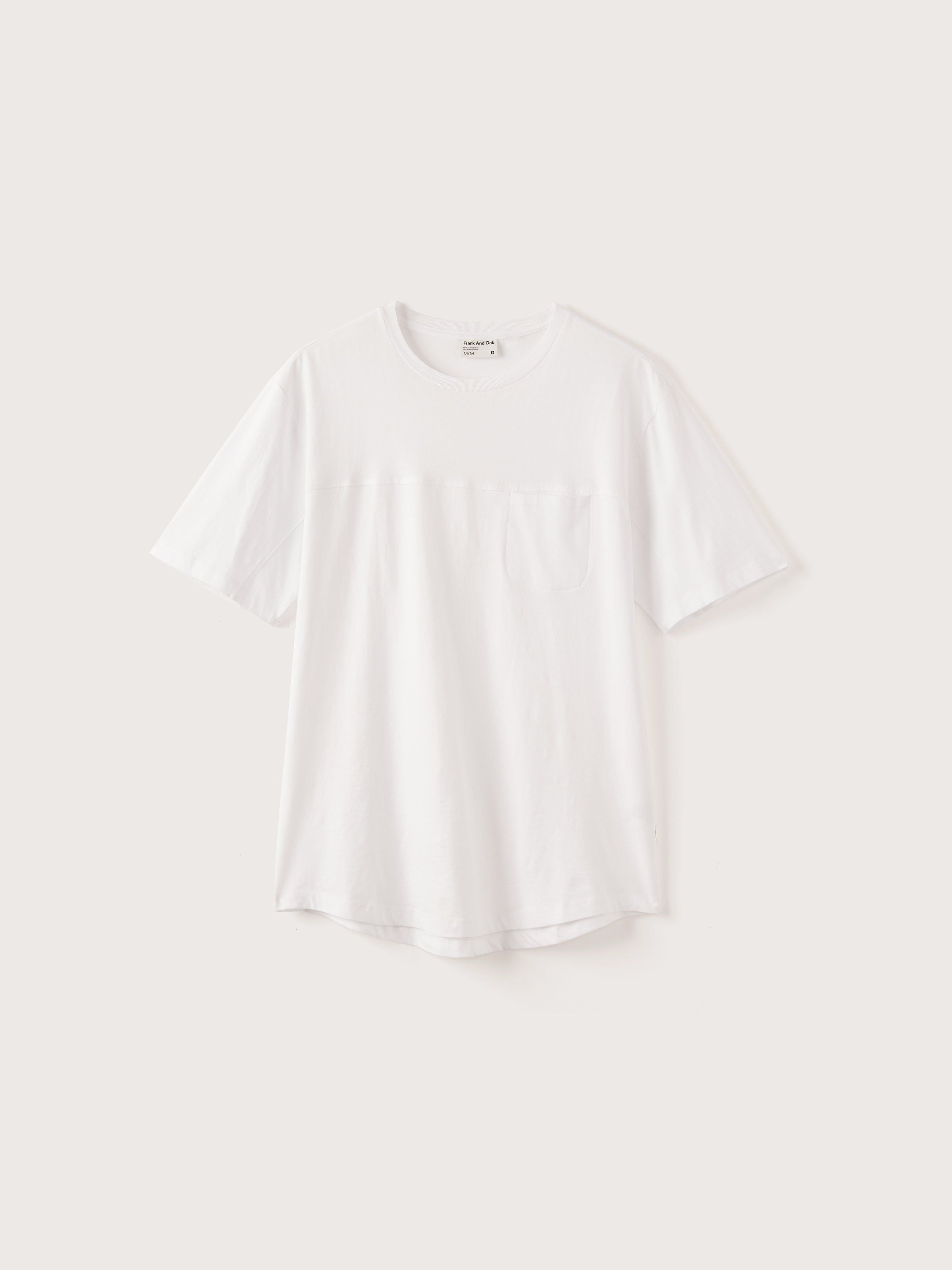 The Relaxed Fit Arc Hem T-Shirt in Bright White sold by Frank & Oak product image thumbnail 5