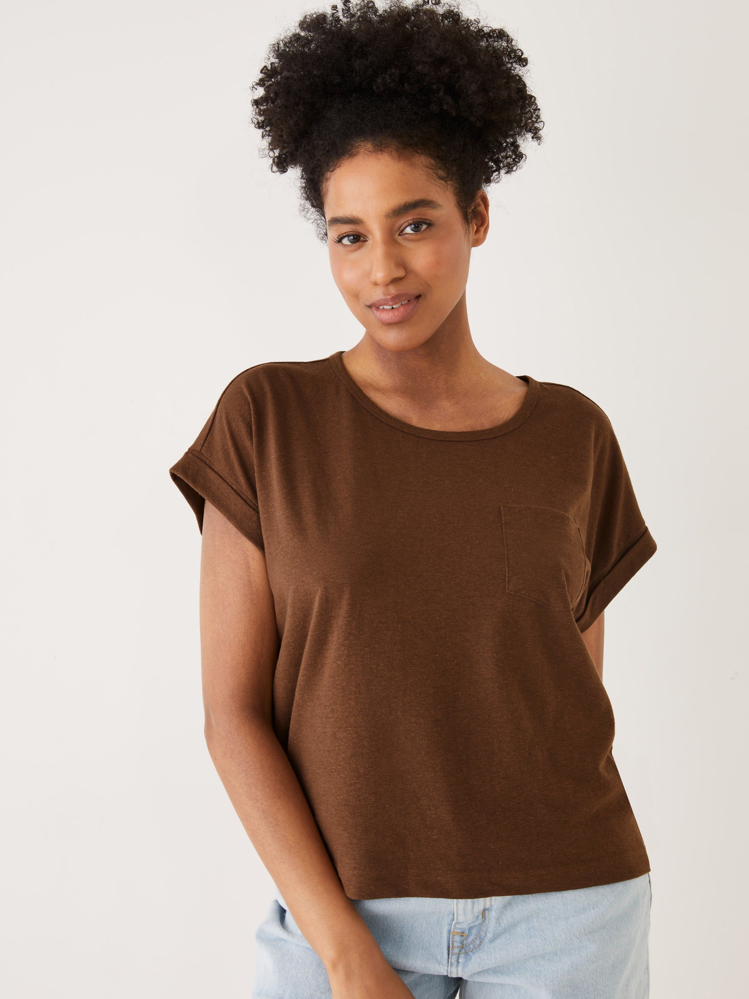 The Supersoft Hemp T-Shirt in Brown sold by Frank & Oak product image thumbnail 2
